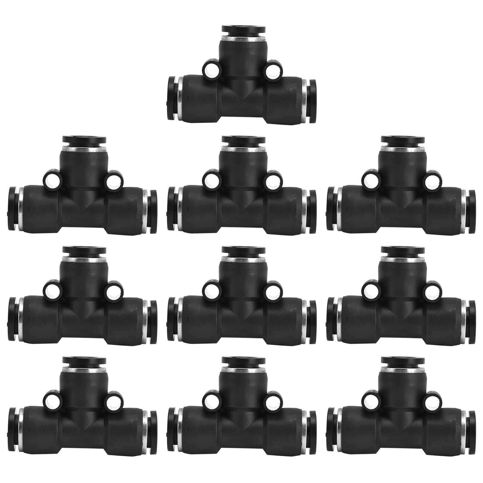 10 Stück Robuste, Auslaufsichere Und Korrosionsbeständige Pvc-pneumatikverschraubungen Für Kompressoren, 8 Mm Durchmesser