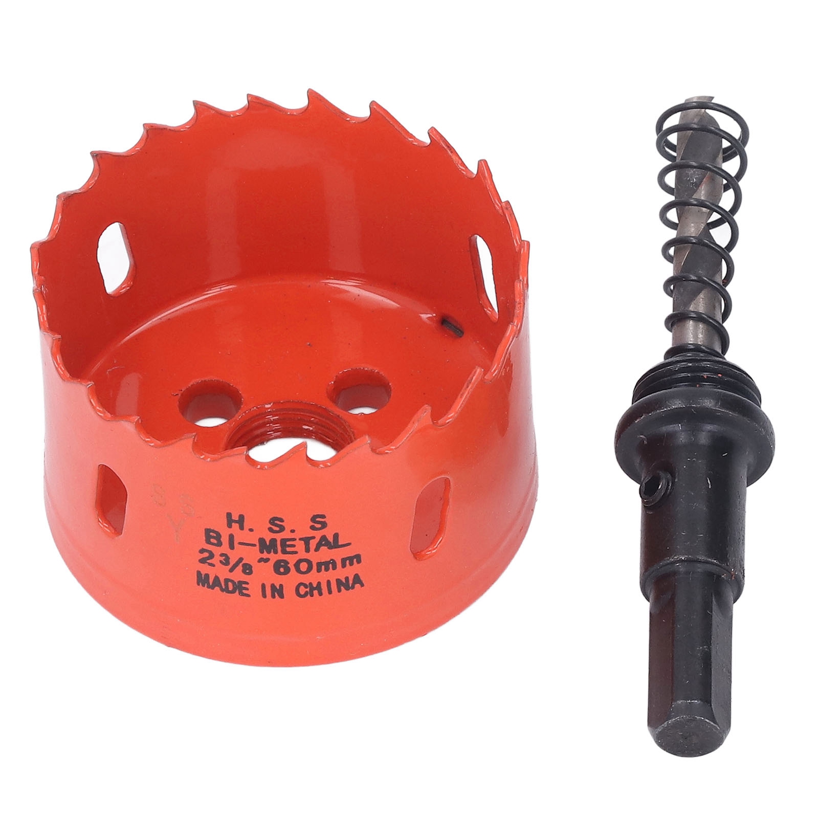 Bimetall-hss-kernbohrer Für Holz Und Pvc, 60 Mm Mit Bohrfutter, Schnellbohrer