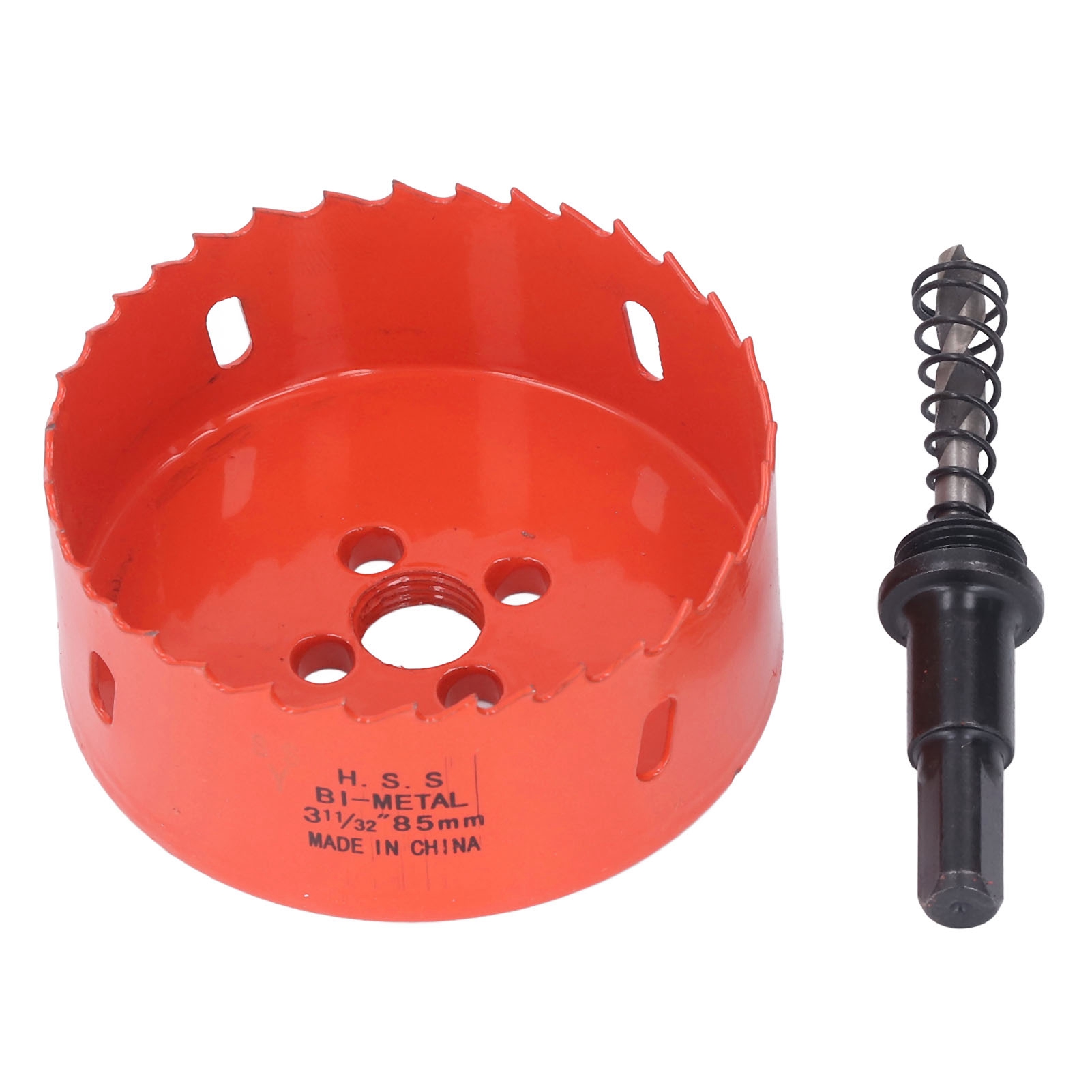 Bimetall-hss-kernbohrer Für Holz Und Pvc, 85 Mm – Schneidwerkzeug Mit Bohrfutter