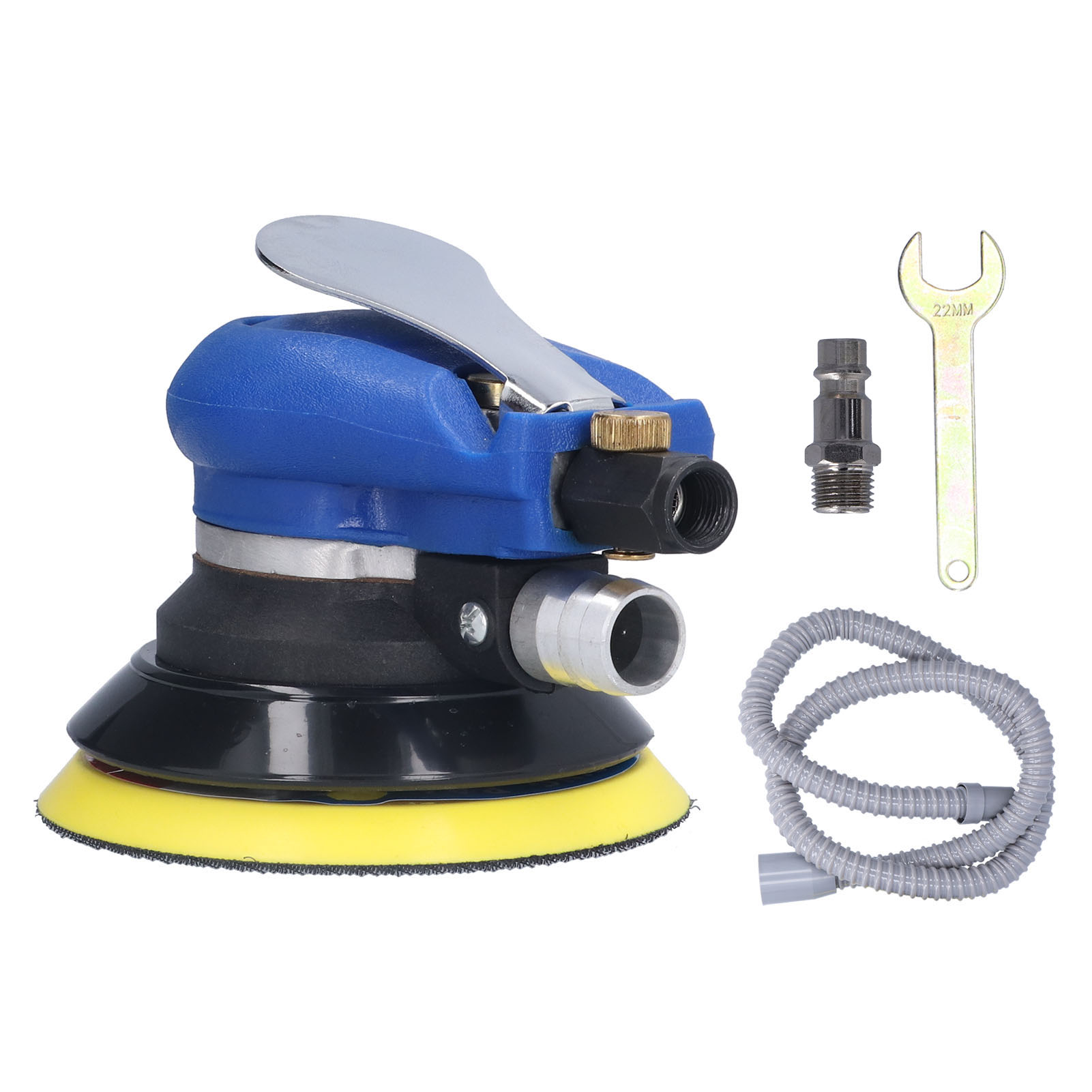 5"-druckluft-exzenterschleifer Mit Staubabsaugung Zum Schleifen Und Polieren, Eu-stecker