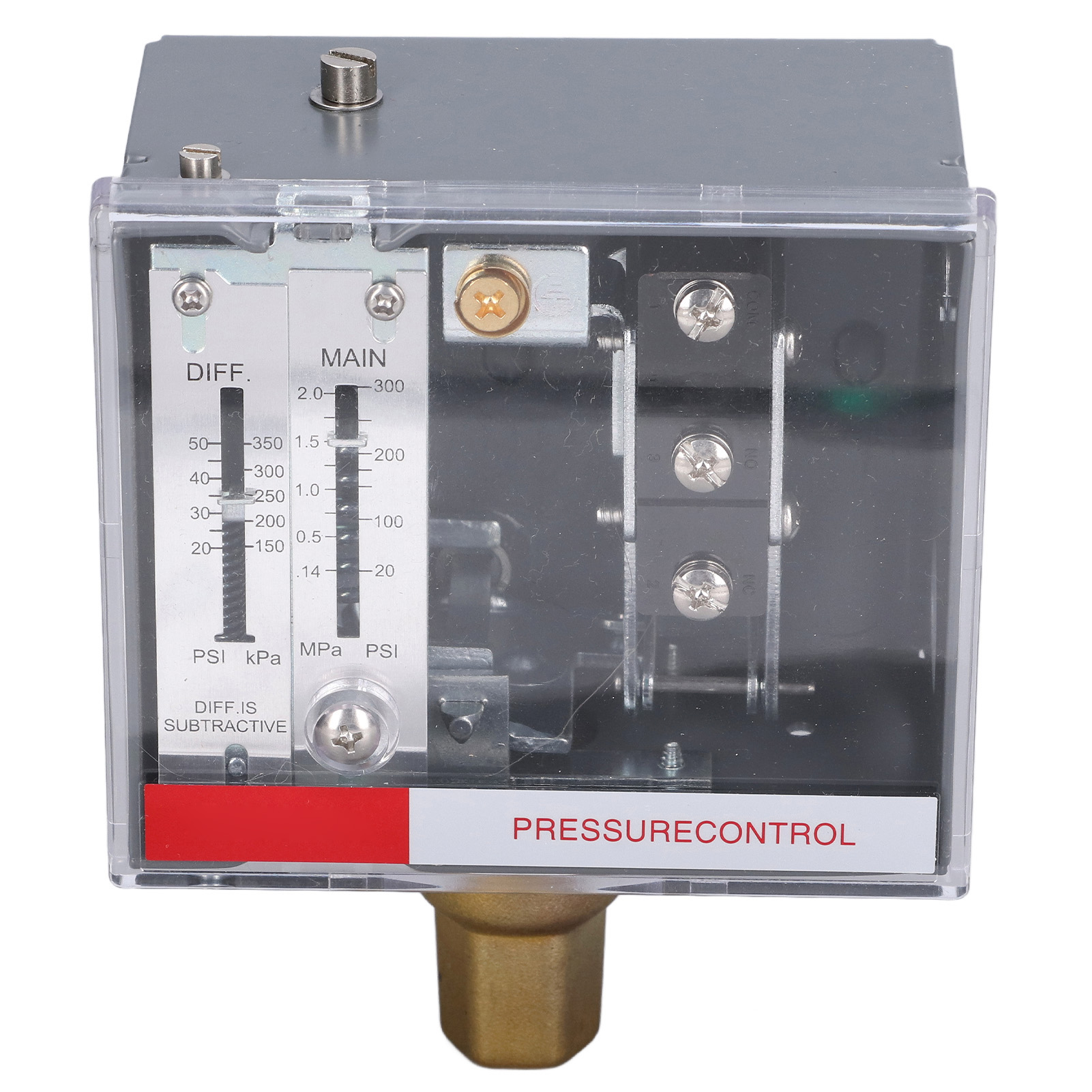Lefoo Lf56 Einstellbarer Druckregler Für Flüssigkeiten Und Dämpfe, Npt1/4-18 Spdt Druckschalter