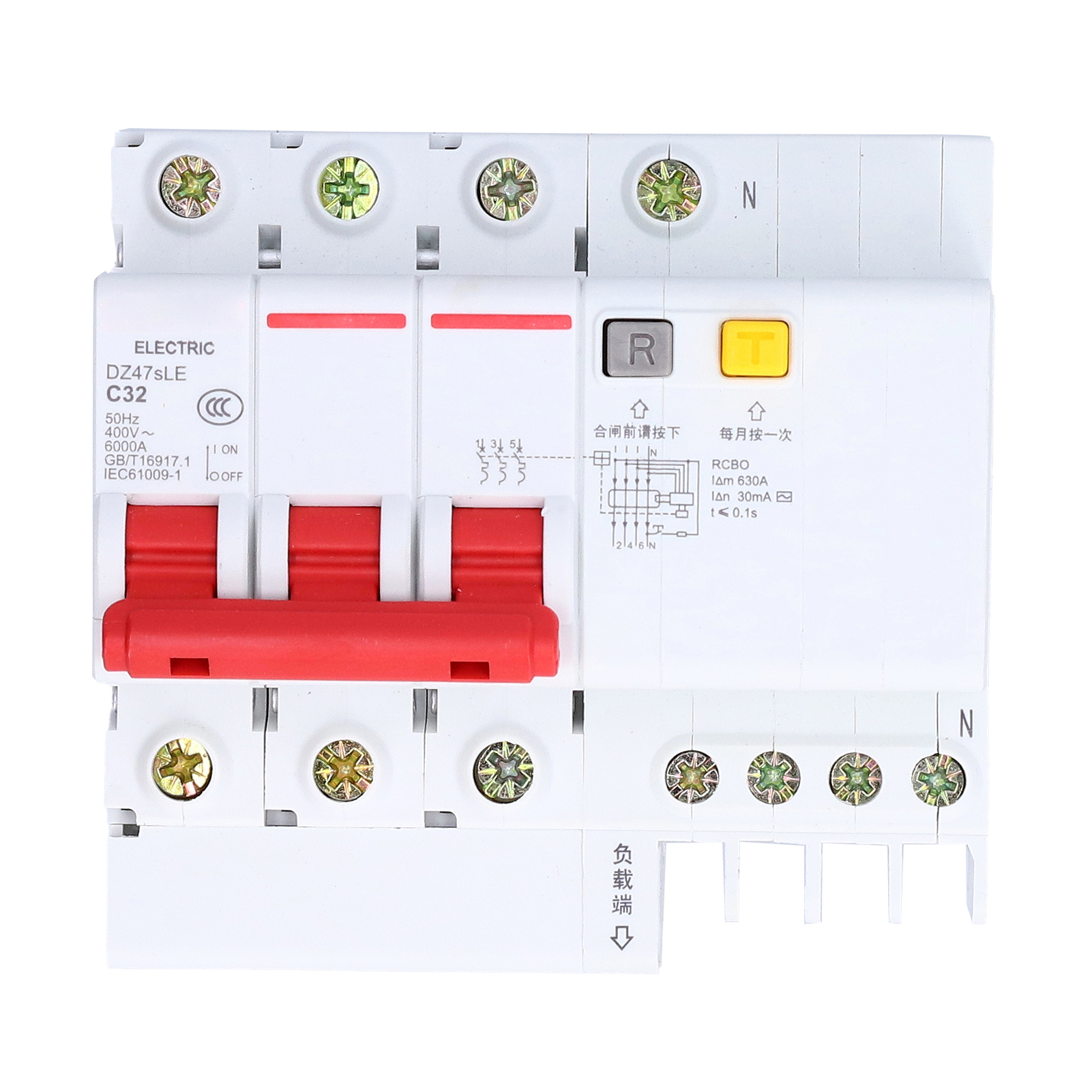 3p+n 400v Ac Fehlerstromschutzschalter Für Din-schiene - Schutz Von Miniaturstromkreisen
