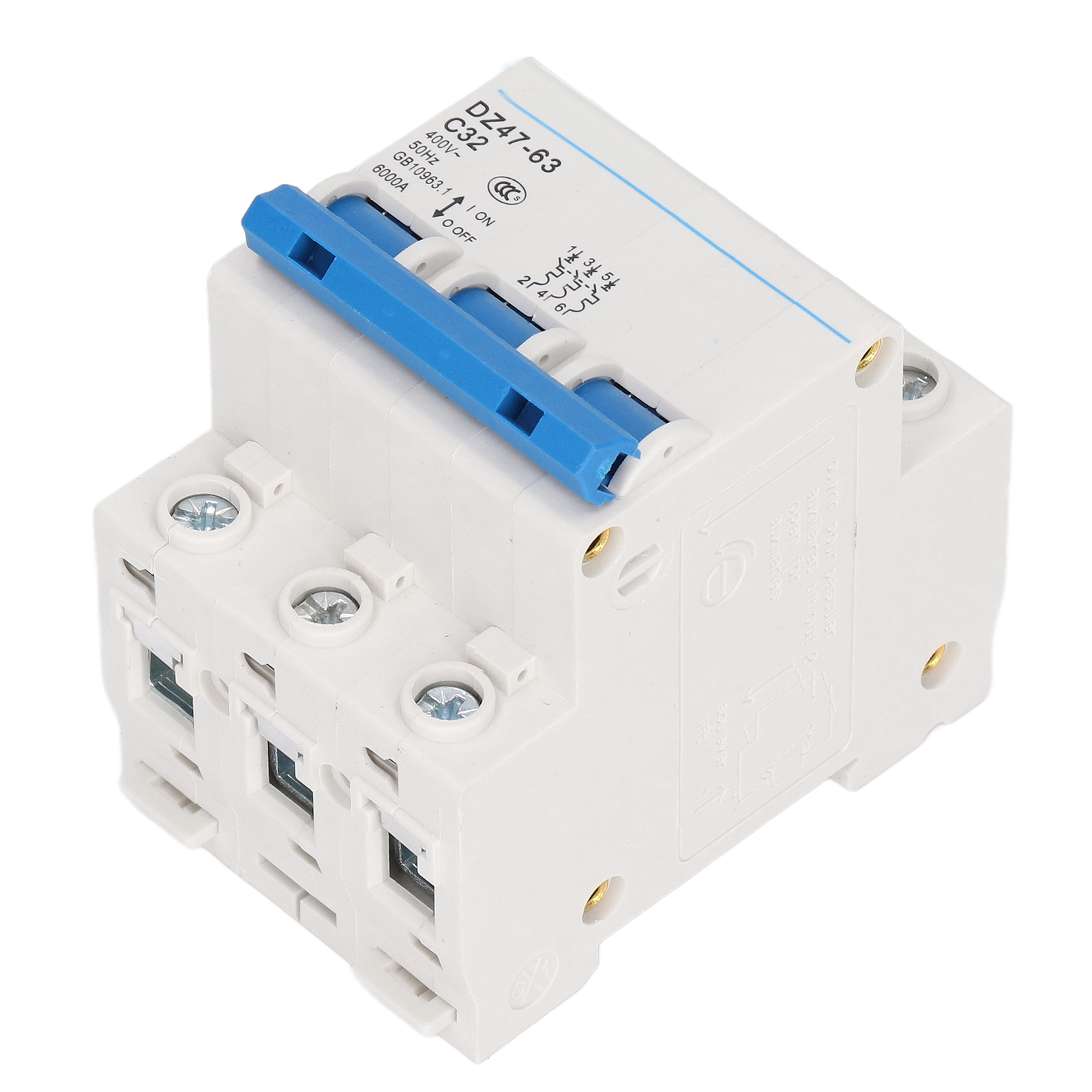 3p 400v 32a 6000a Din-schienen-leistungsschalter - Industrieller Stromkreisschutz