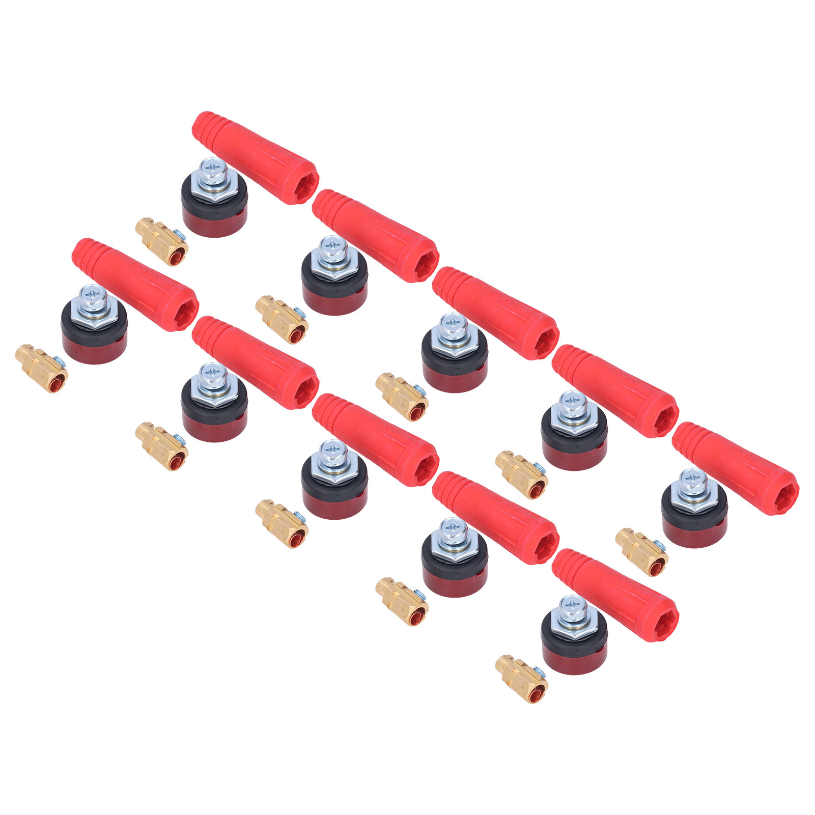 10 Sätze Panelverbinder, Messing- Und Gummi-schweißkabelverbinder, Schnellstecker, Europäische Schweißmaschine