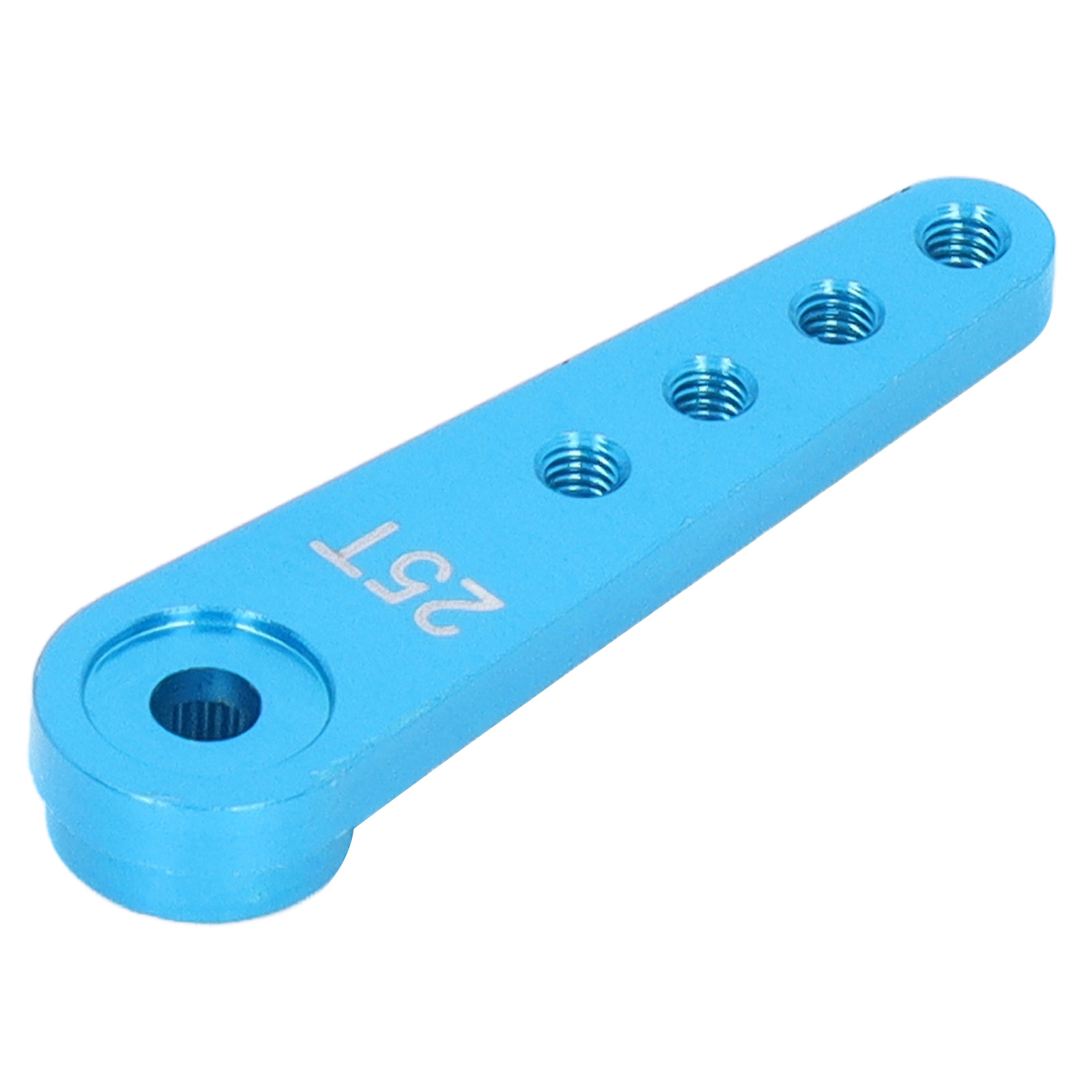 Verlängerter Universal-servoarm 25t 1/8 1/10 Für Die Lenkung, Aus Blauem Aluminium, Mit Einseitiger Befestigung.