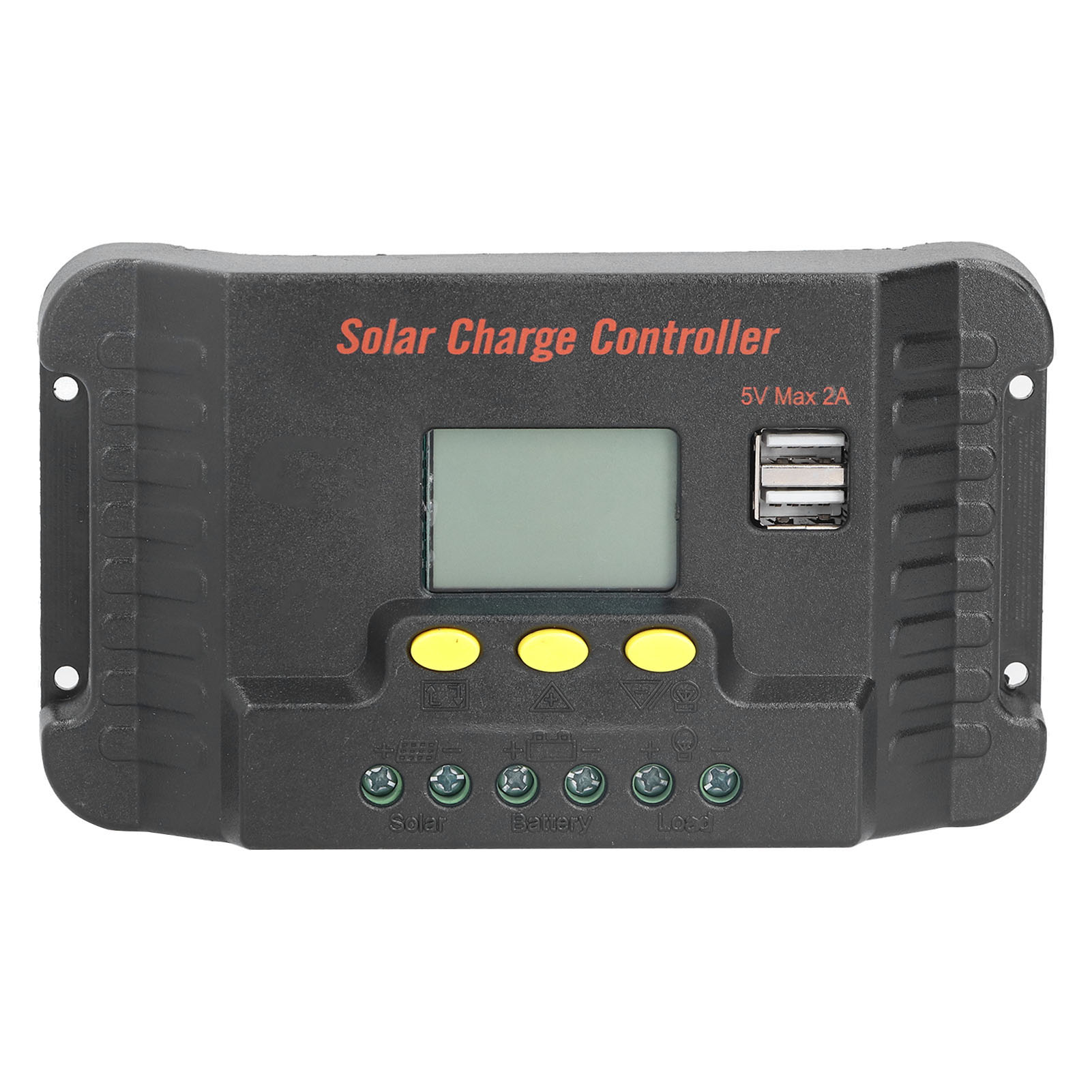 30-a-solar-laderegler Mit Lcd-display Und Usb-anschluss Zum Laden Von Mobiltelefonen – 12/24 V
