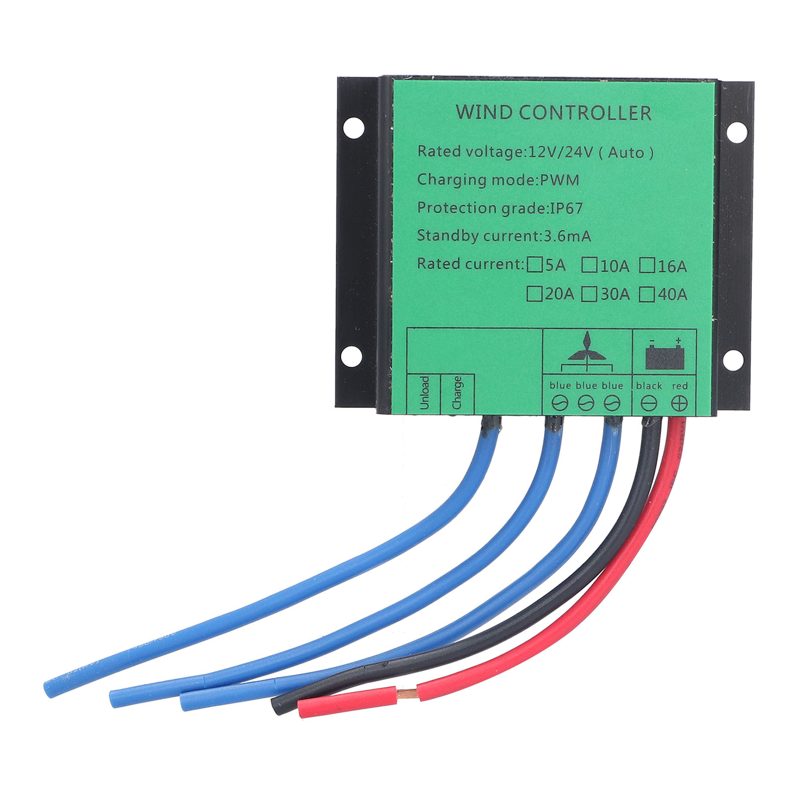 Pwm-laderegler Für 12v/24v 30a Windkraftanlagen – 100w–400w Niederspannungsgenerator