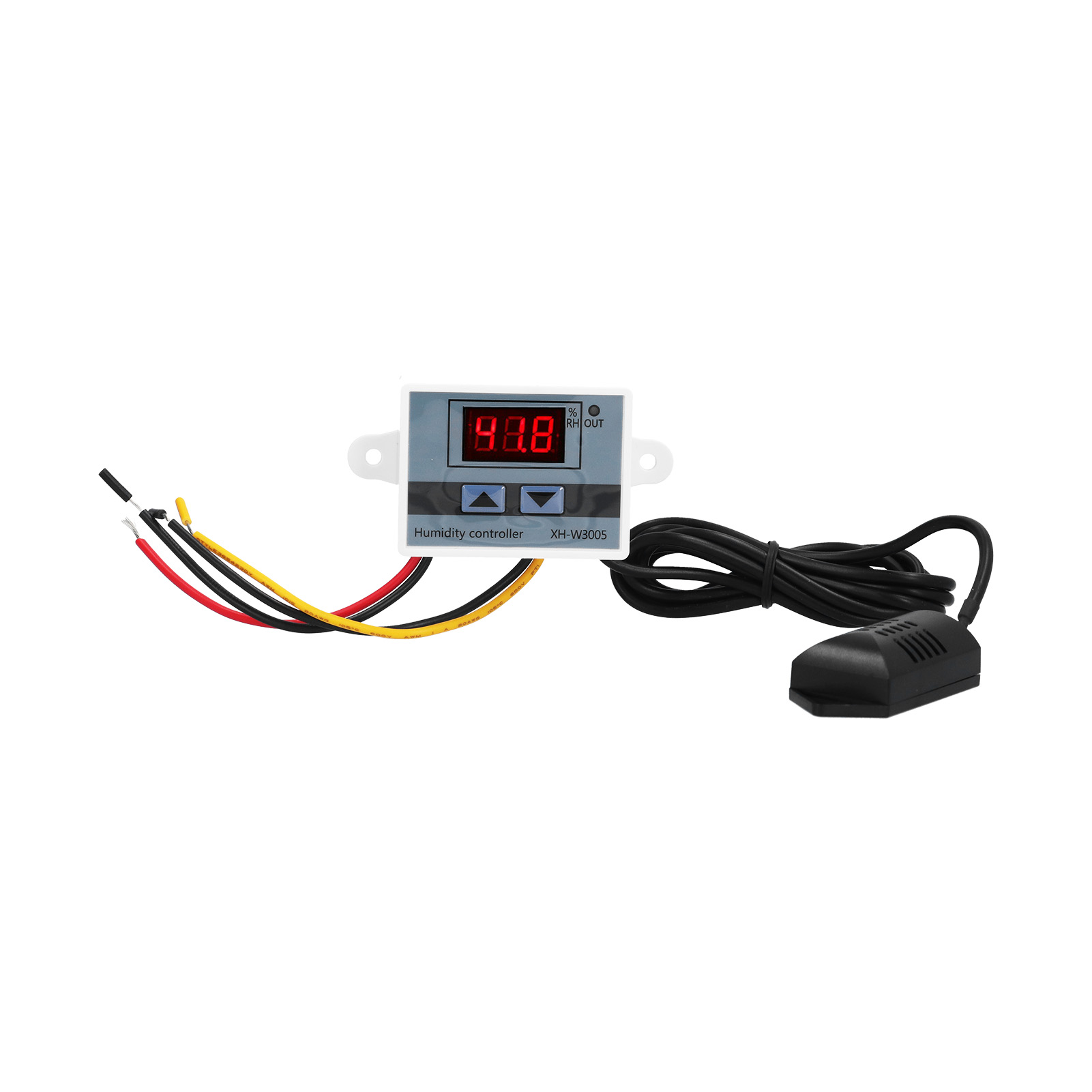 Digitaler Feuchtigkeitsregler Xhw3005 Mit Led-anzeige Und Hygrometersensor, 0–99 % Rf, 24-v-steuerung