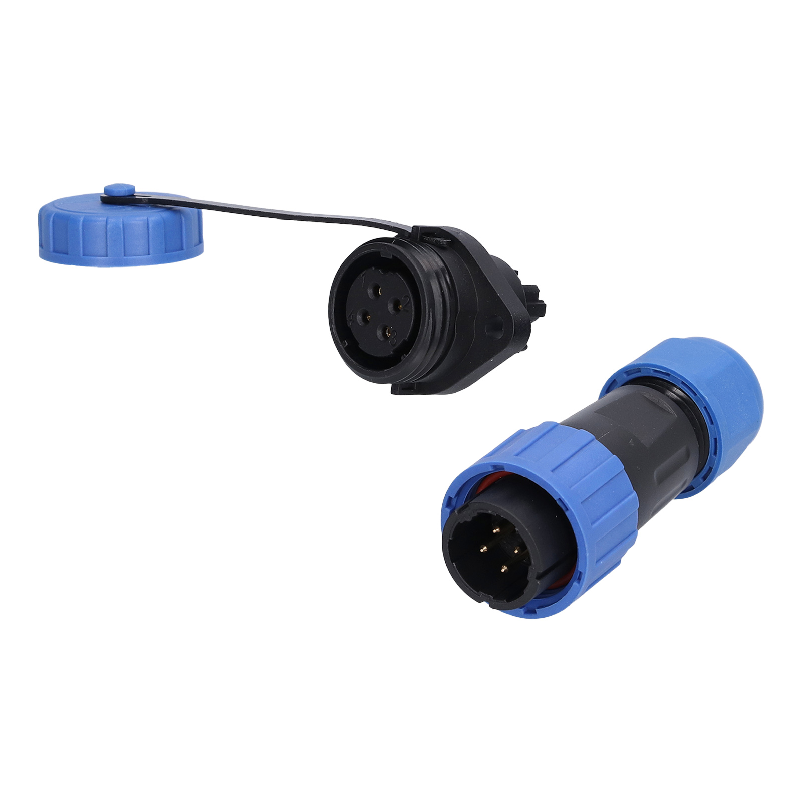 Ip68 Wasserdichter Luftfahrt-steckverbinder (männlich/weiblich), Mehradrige Lötanschlüsse Für Schnelle Verbindung