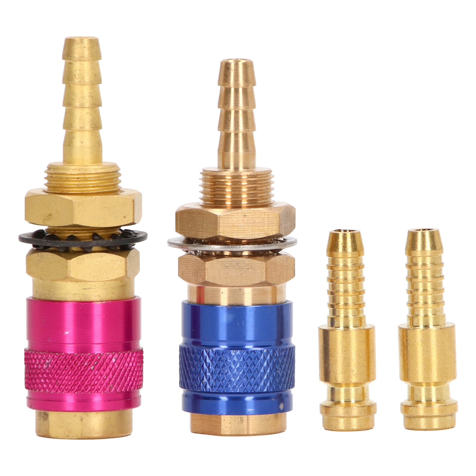 Gasadapter Aus Messing Mit Wasserkühlung, Tragbarer Schnellanschluss Mit Kappe Für Pta Db Mig/tig-schweißbrenner M6 (6 Mm)