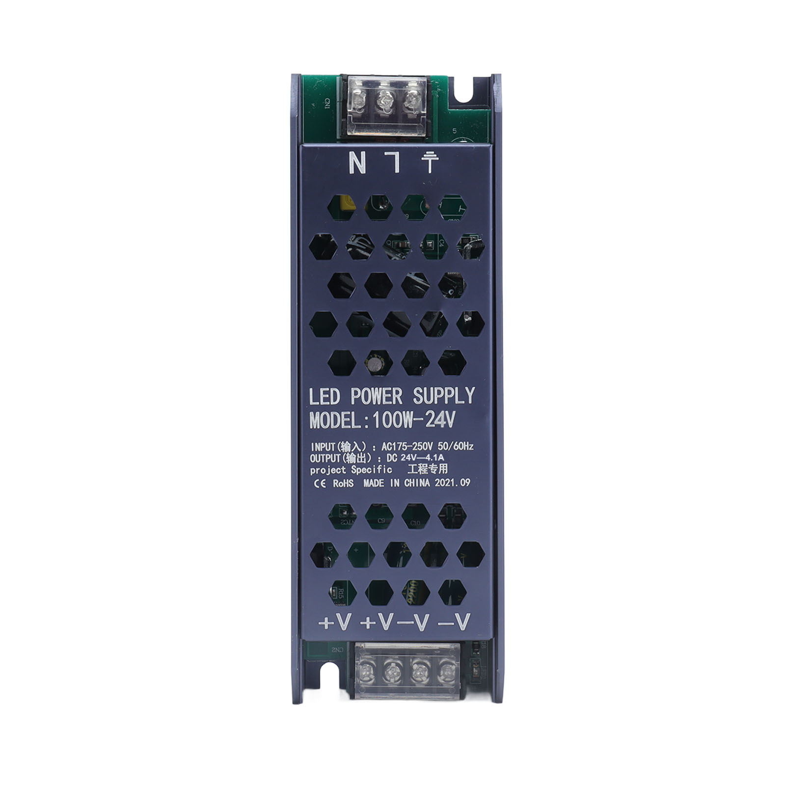 100-w-pwm-led-netzteil, Lampentreiber, Metallgehäuse, Mehrfacher Schutz, Ac 175–250 V, 24 V, 4,1 A Ausgang