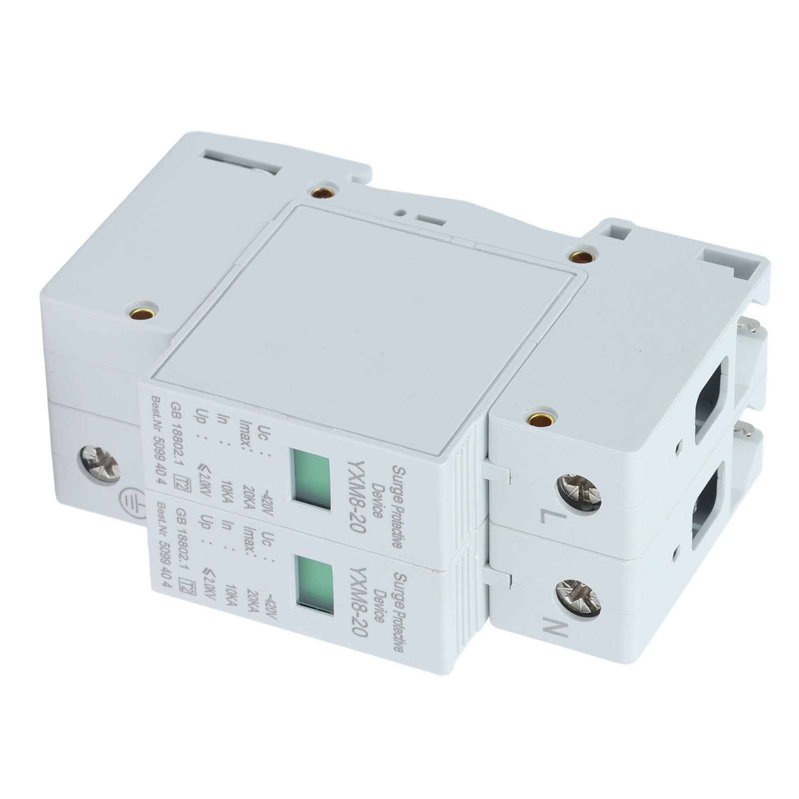 2p 20ka 220v Yxm8-20 Überspannungsschutzgerät