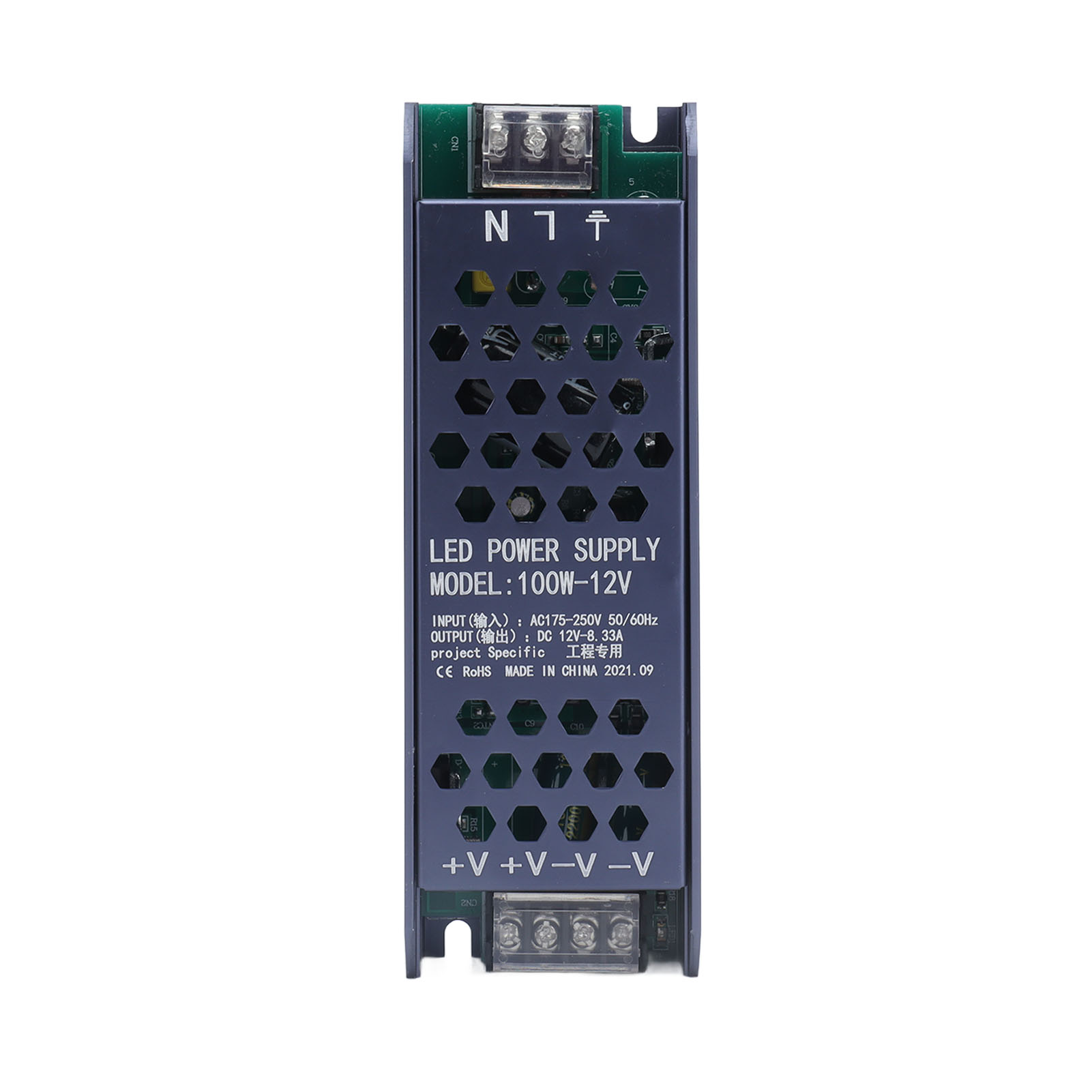 100-w-pwm-led-netzteil Mit Metallgehäuse – Ac 175–250 V, 12 V, 8,3 A – Mehrfacher Schutz Für Die Beleuchtung