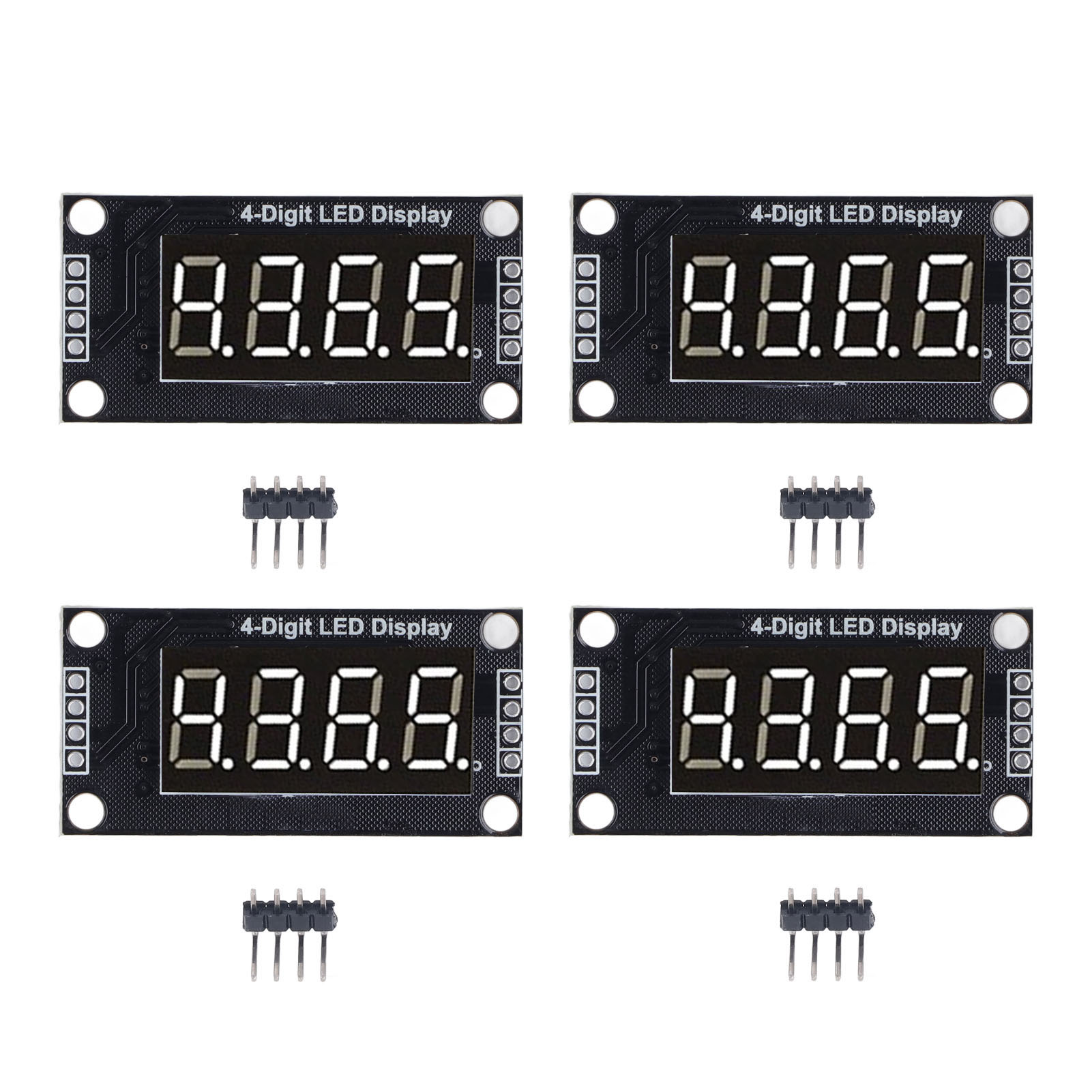 Led-digitalröhrenanzeigemodule, 4-stellig, 7-segment, 0,36 Zoll, Mit Tm1637-treiberchip, Weiß, Mra110a