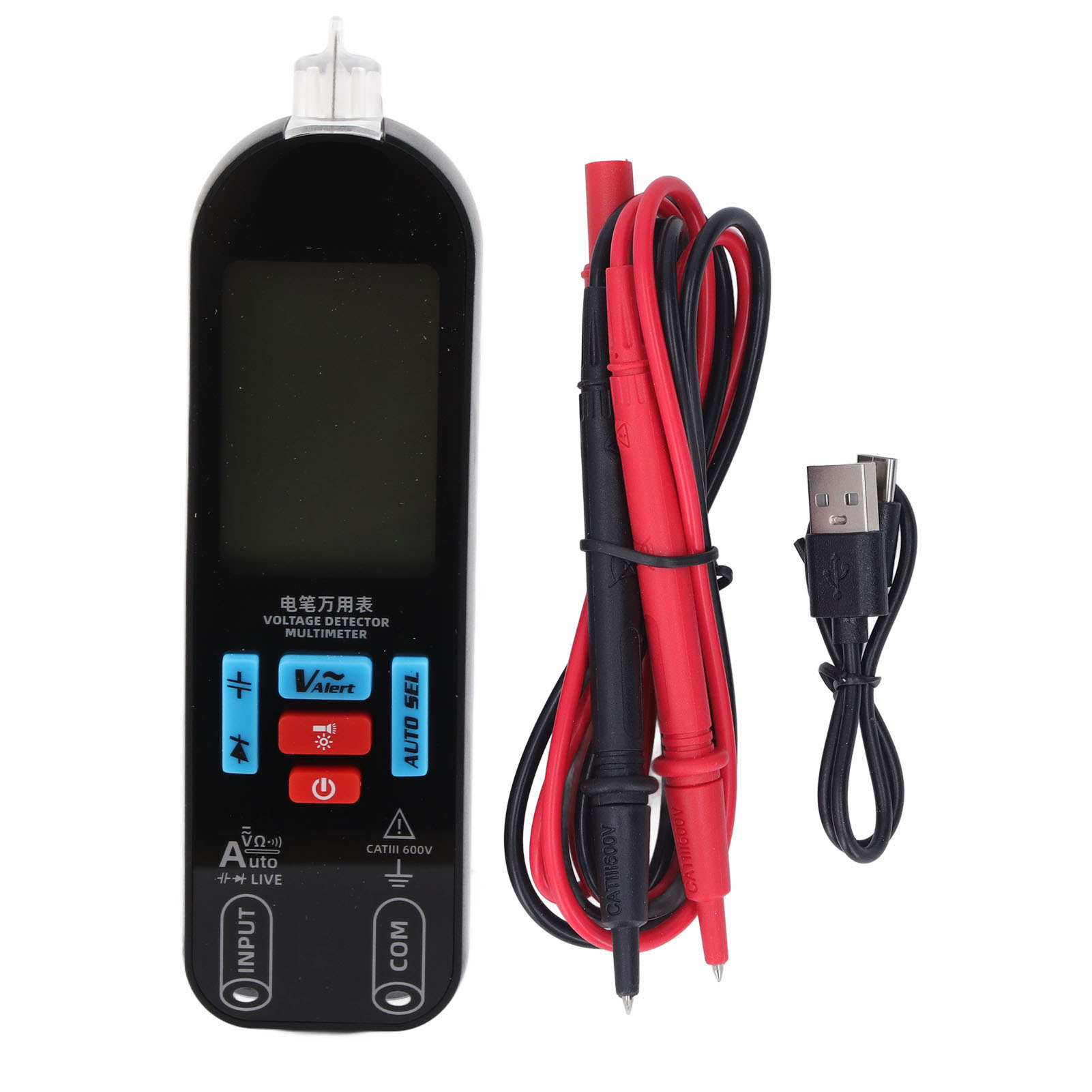 Automatisches Digitales Multimeter Mit Lcd-anzeige, Spannungs-, Kapazitäts- Und Widerstandsmessgerät