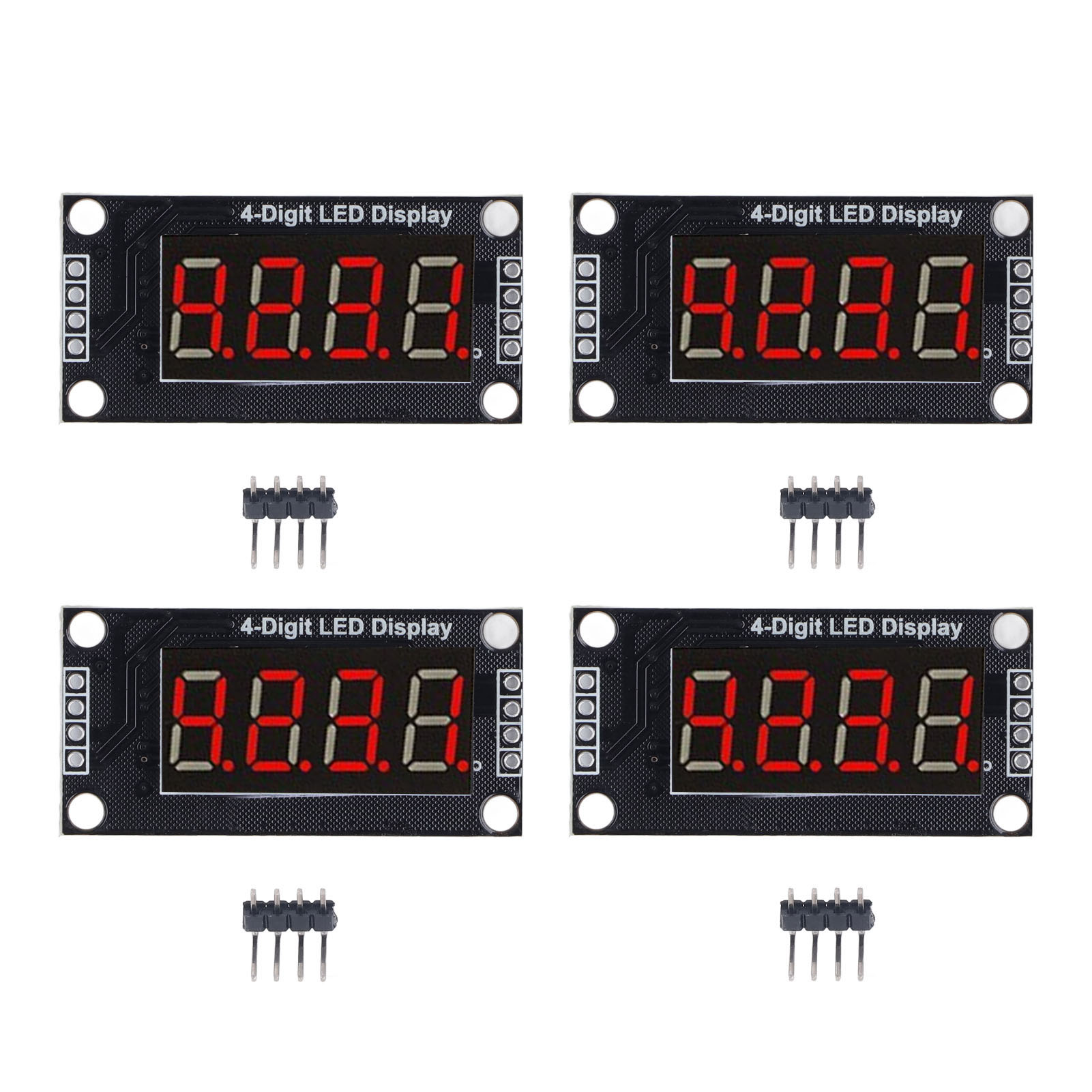 Led-digitalröhrenanzeigemodule, 4-stellig, 7-segment, 0,36 Zoll, Mit Tm1637-treiberchip, Rot, Mra110b