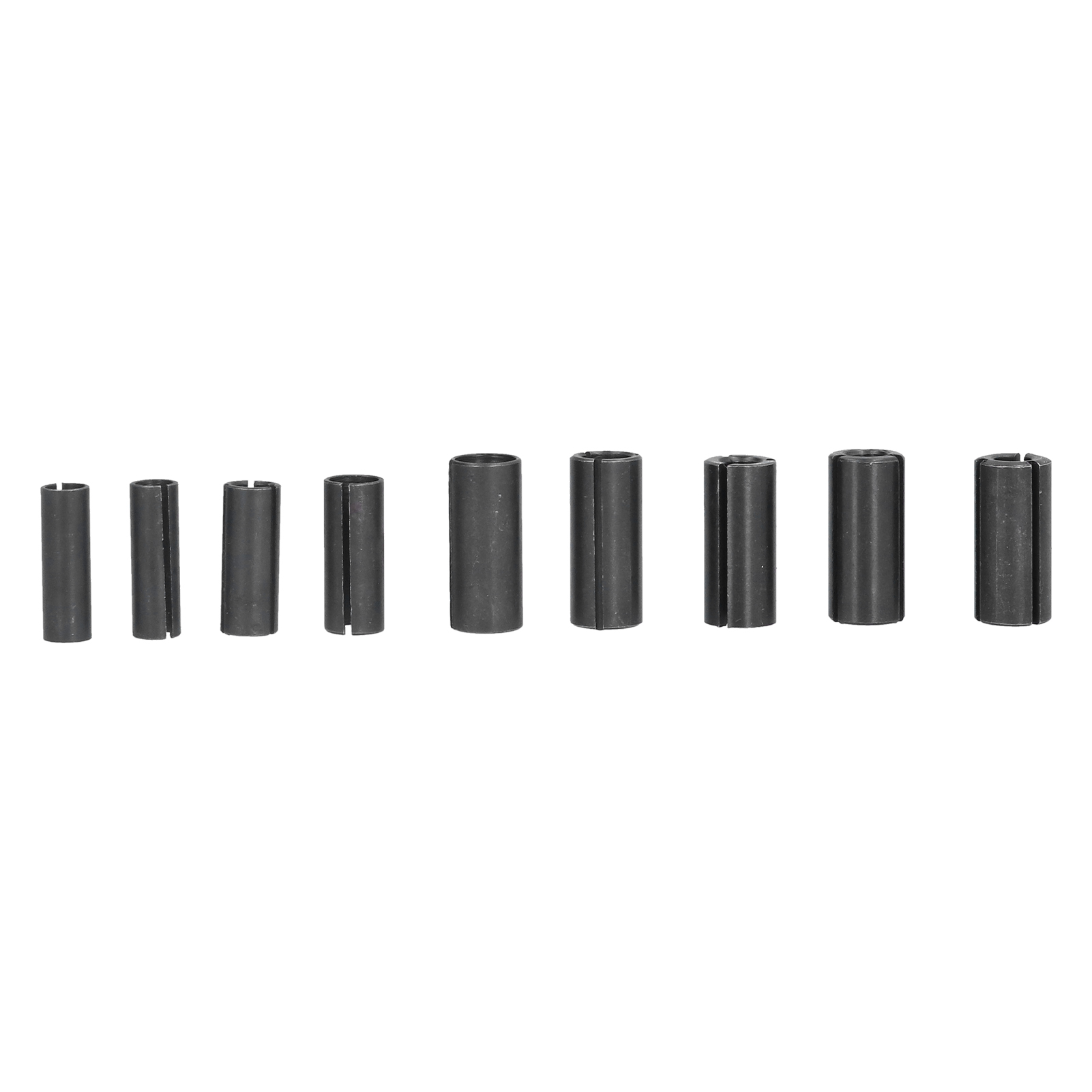 9-teiliges Set An Fräsmaschinenzubehör: Spannfutter, Adapter Und Spannbuchsen Aus Kohlenstoffstahl.