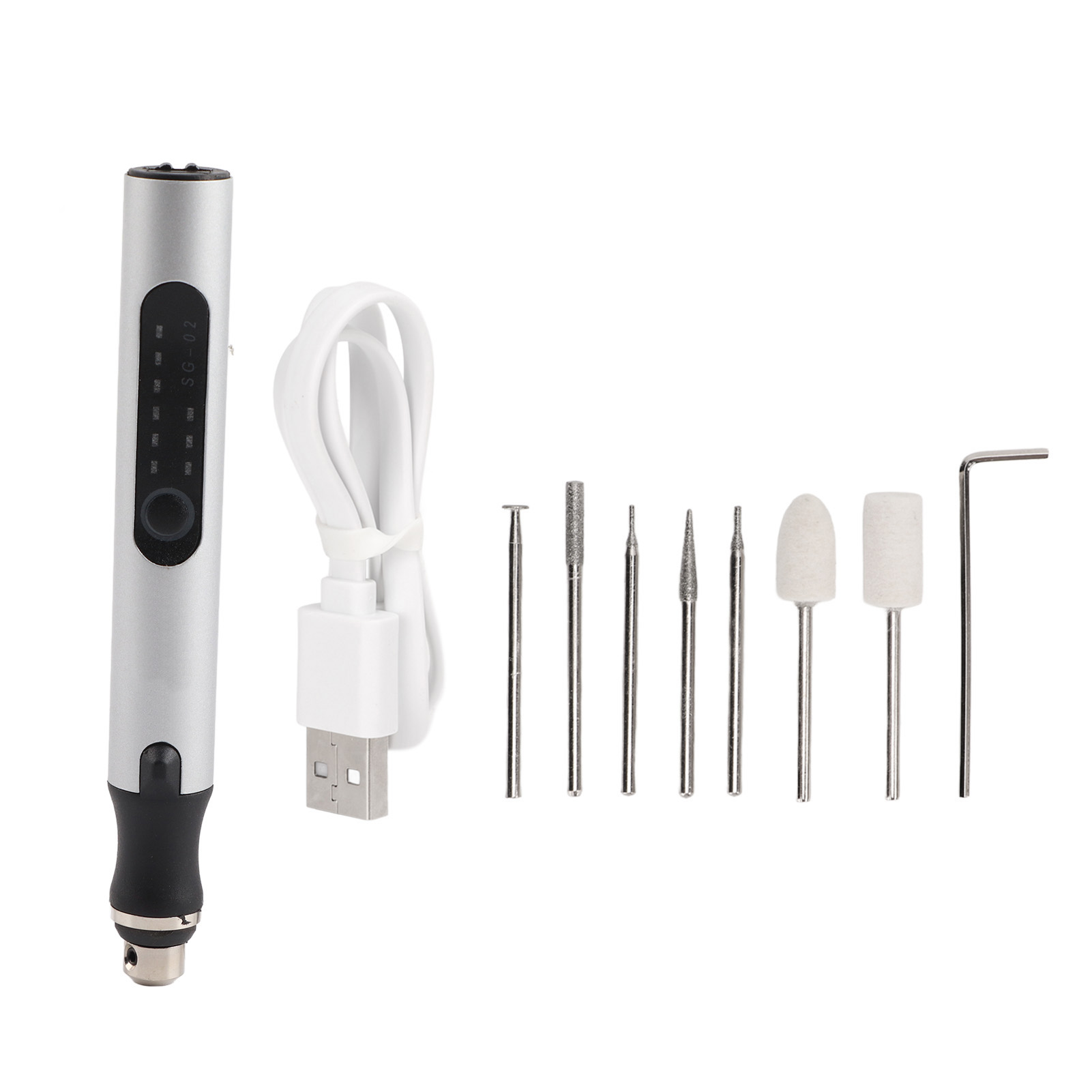 Kabelloses Rotationsgravierstift-set, 3 Geschwindigkeiten, Wiederaufladbar Zum Schneiden Und Polieren
