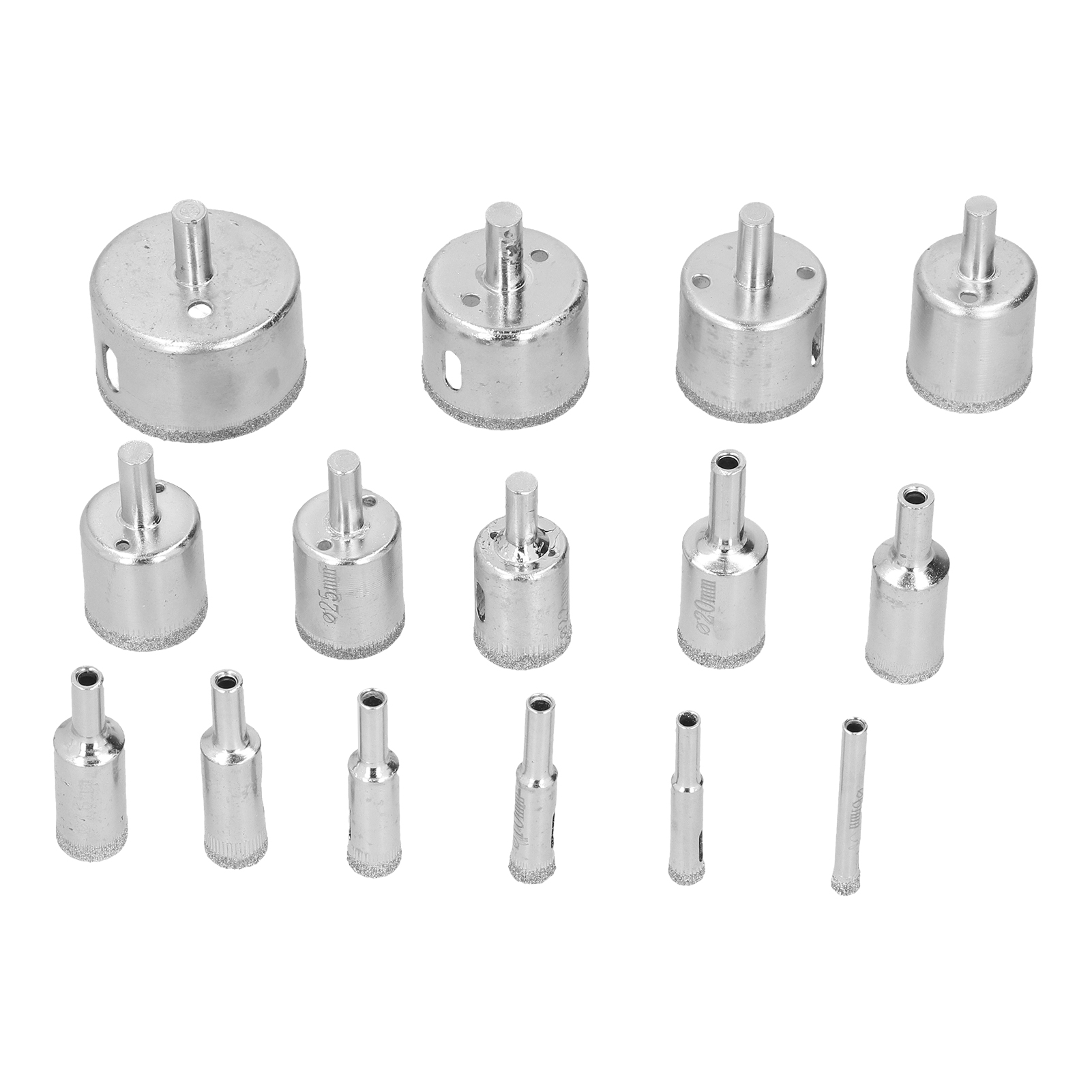 Set Mit 15 Diamantbohrern Für Keramik Und Kohlenstoffstahl, Professionelle Lochsägeblätter