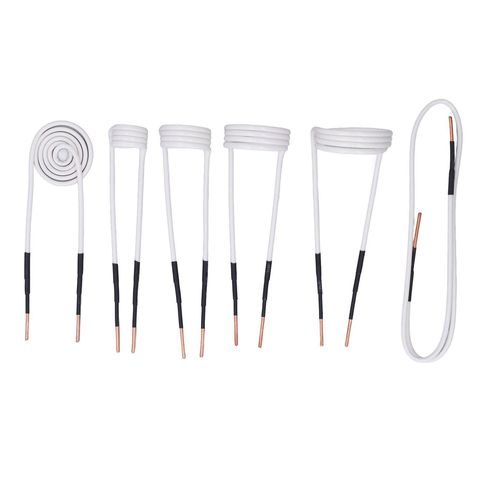 6er-pack Induktionskochfeld-spulen-set, 2,5 Mm Messingkern, 20–50 Mm Durchmesser, Flachdrähte Für Induktion