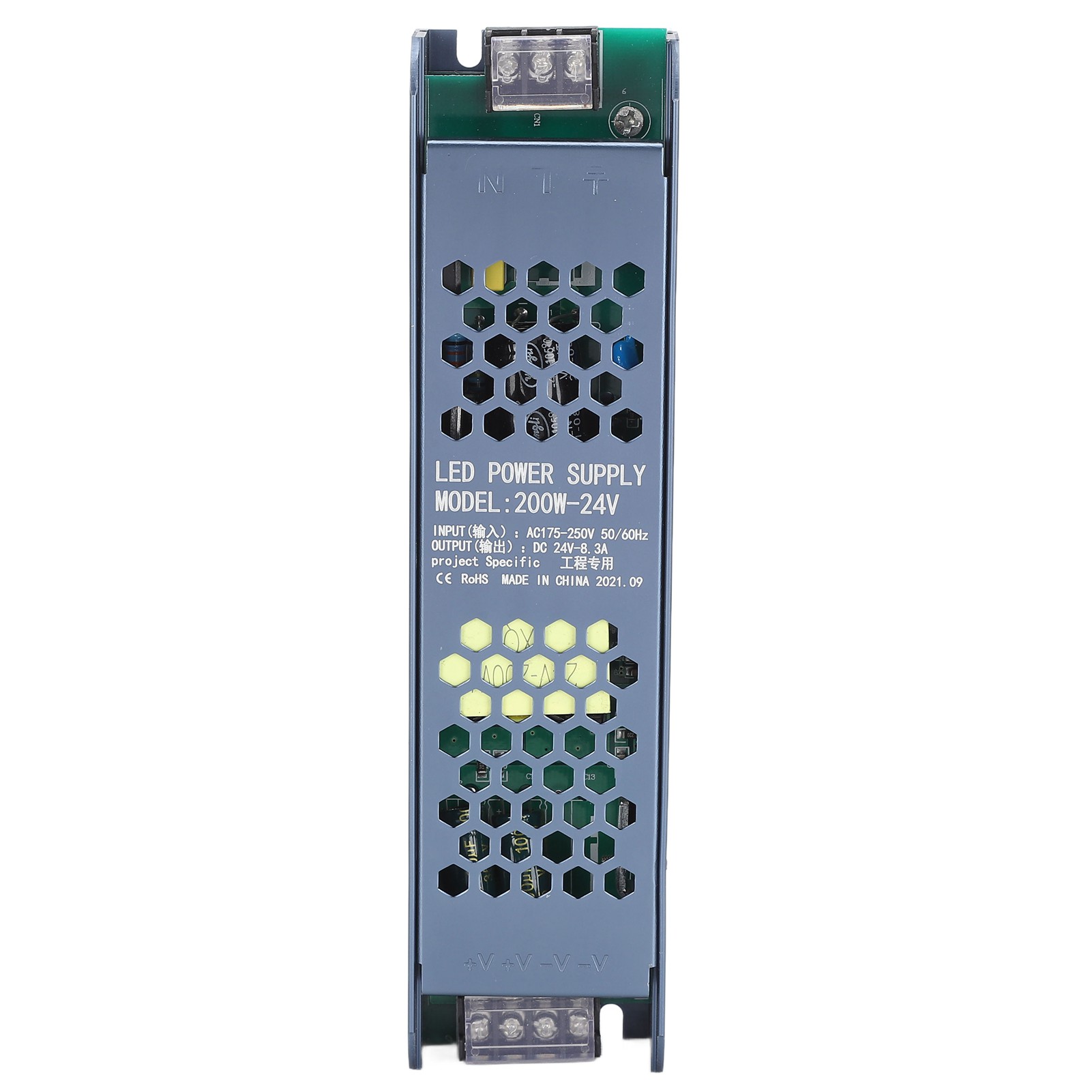 200-w-led-netzteil (schwarz) Für Lichtleisten, 24 V 8,3 A Ac 175–250 V Transformator