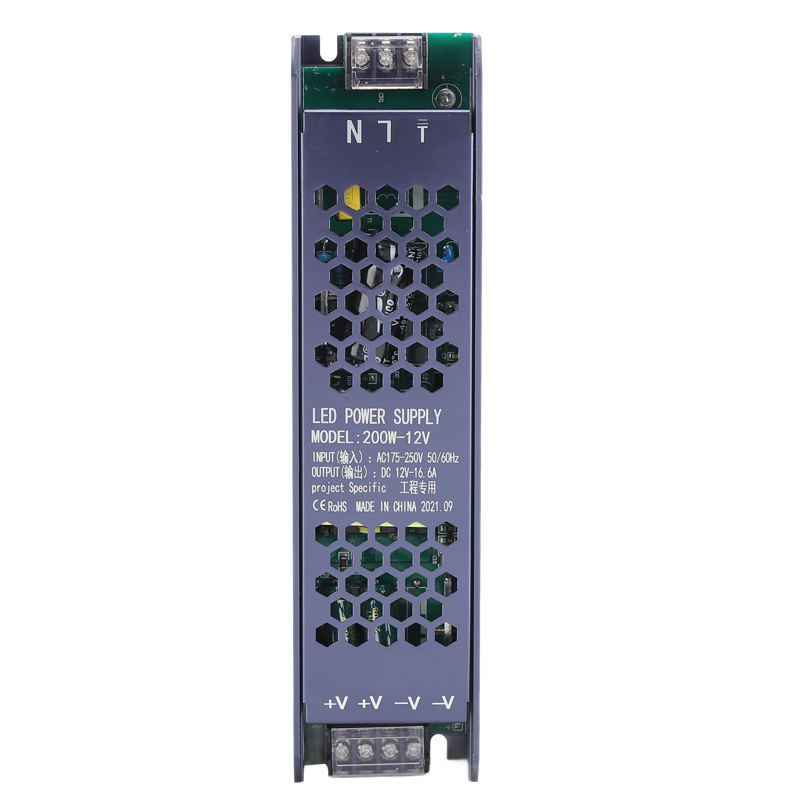 200-w-led-netzteil (schwarz) Für Lange Lichtleisten, 12-v-16,6-a-transformator (ac 175–250 V)