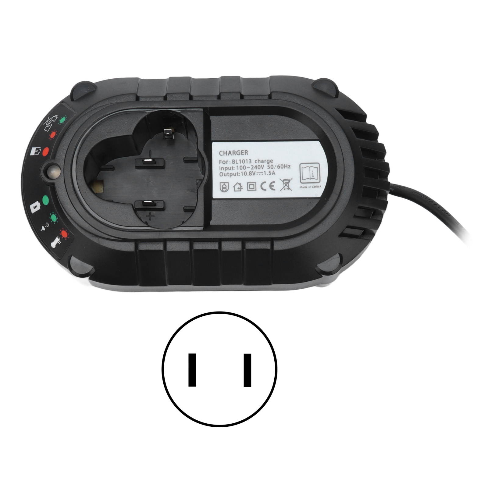 10,8-v-li-ionen-akkuladegerät Mit Kurzschlussschutz, 4 Modi, Einfache Bedienung, Universell Einsetzbar (100–240 V)