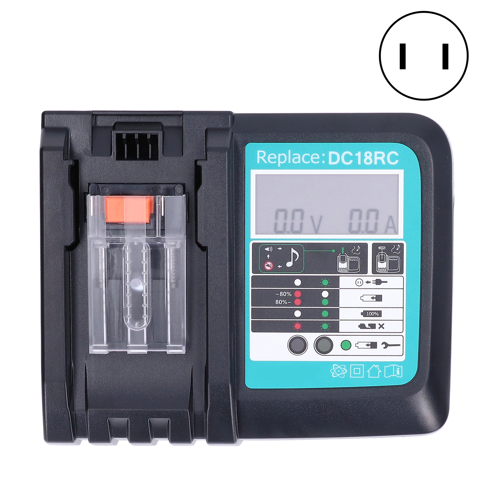 Li-ionen-akkuladegerät Für Dc18rc 14,4 V/18 V, Kompatibel Mit Bl1860 Und Bl1430, 100–240 V, Japanischer Stecker