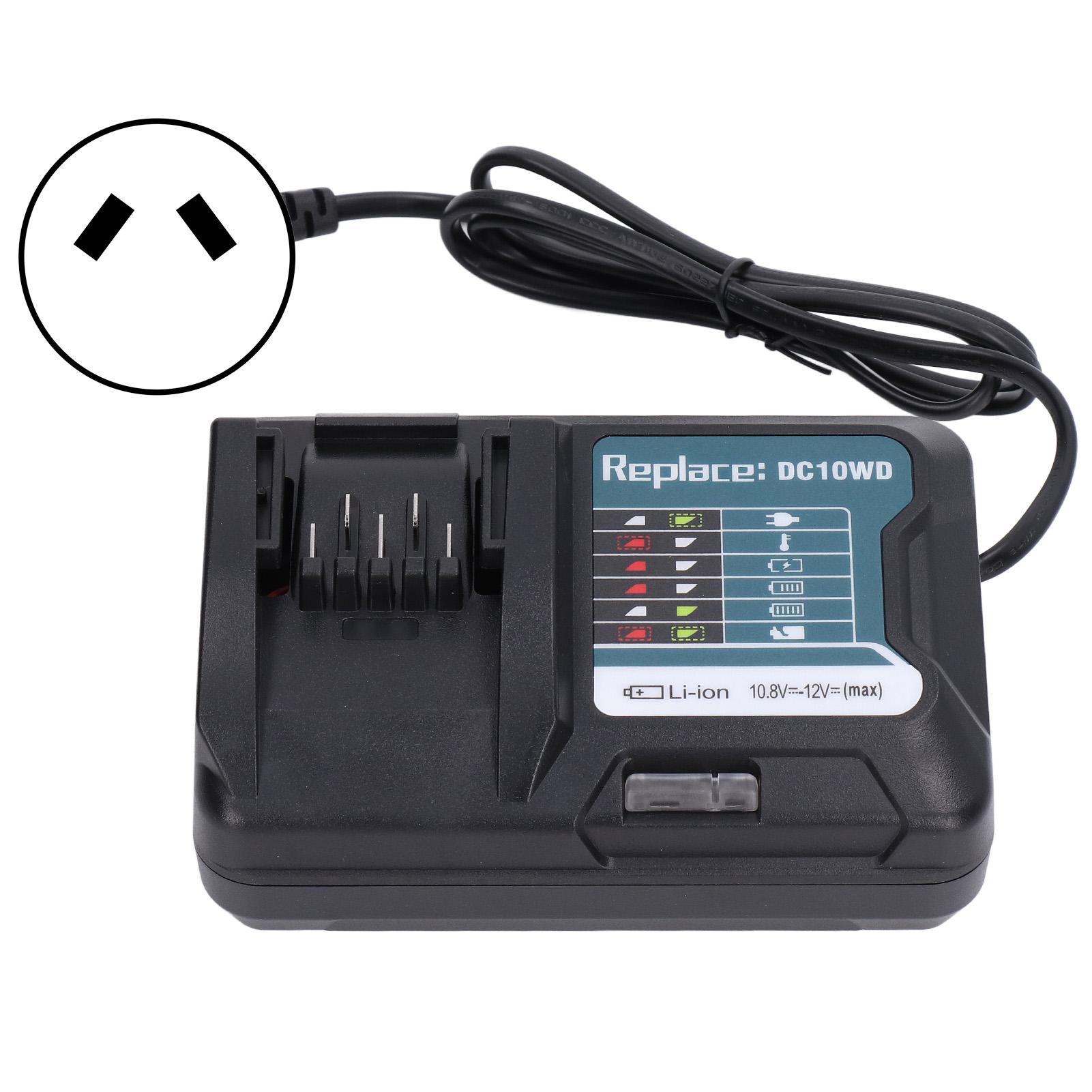 100–240 V Lithium-akkuladegerät Für Bl1015, Bl1016, Dc10wd Und Dc10wc, Weitbereichs-eingangsspannung
