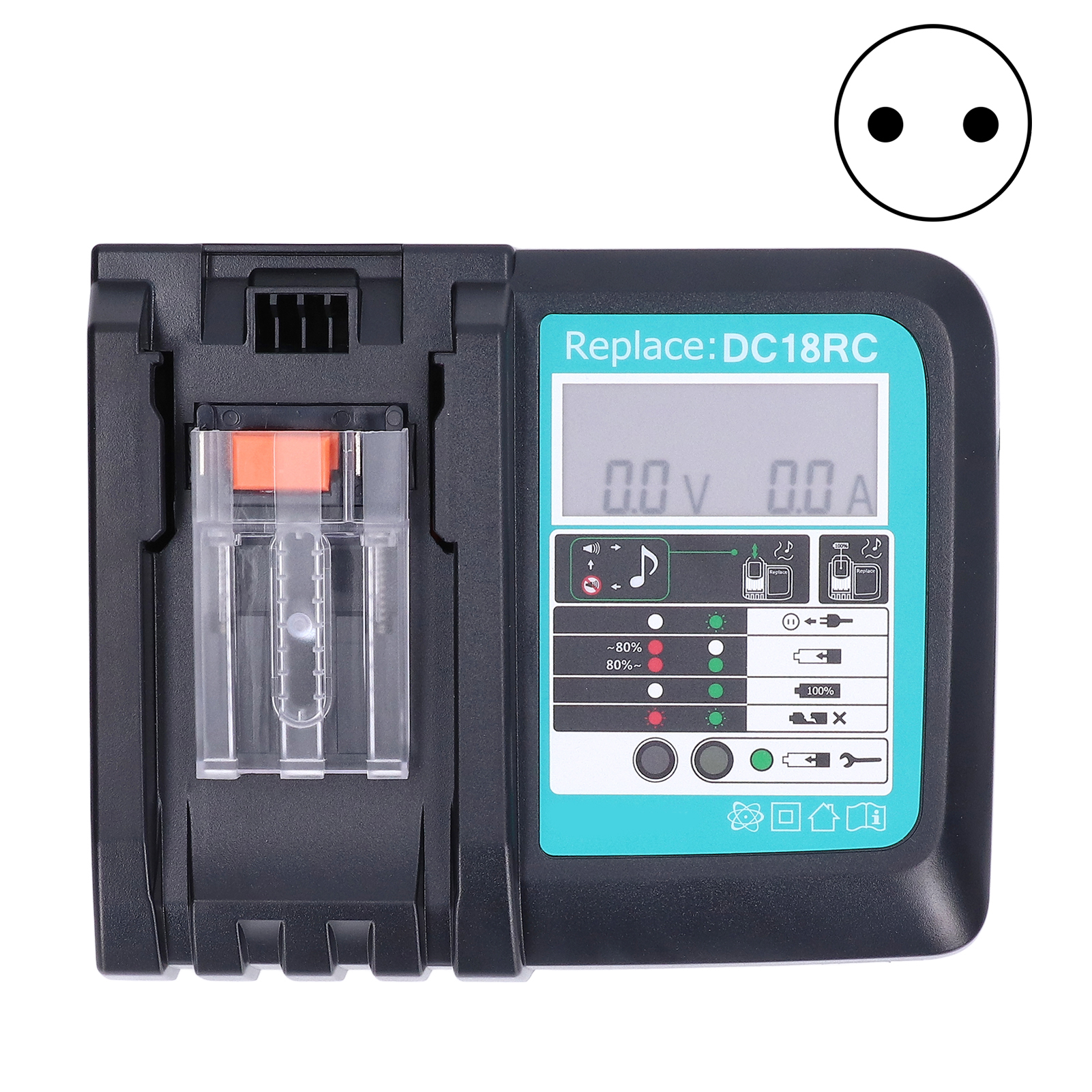 Li-ionen-akkuladegerät Für Dc18rc 14,4 V/18 V, Kompatibel Mit Bl1860 Und Bl1430, Eu-stecker 100–240 V