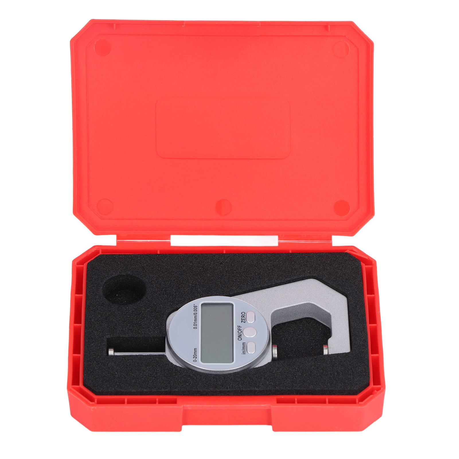 Digitales Dickenmessgerät 0-20 Mm Mit Lcd-display Und Schutzgehäuse