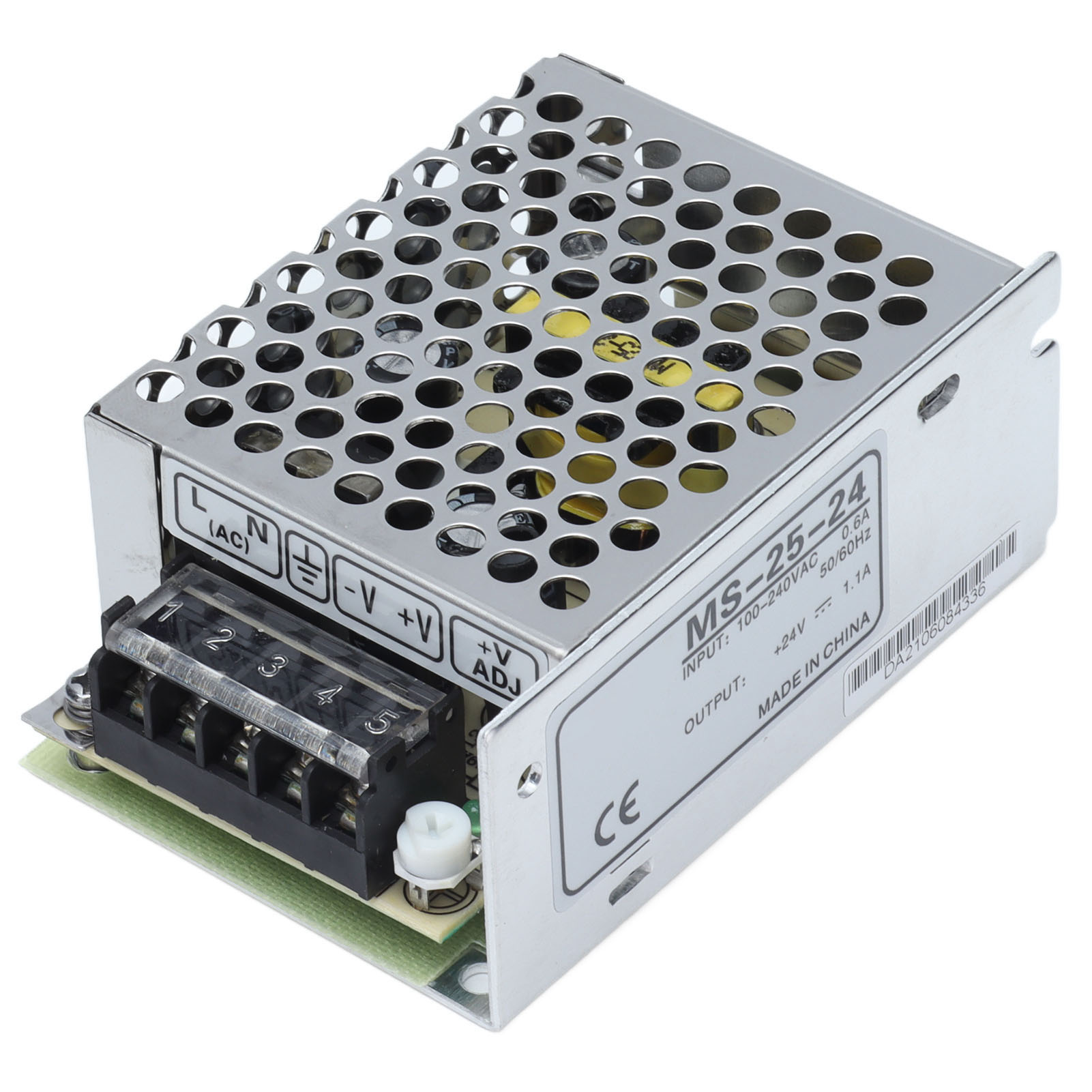 25-w-schaltnetzteil Für Leds, 100–240 V Ac, Gehäuse Aus Aluminiumlegierung, Modell Ms-25-24