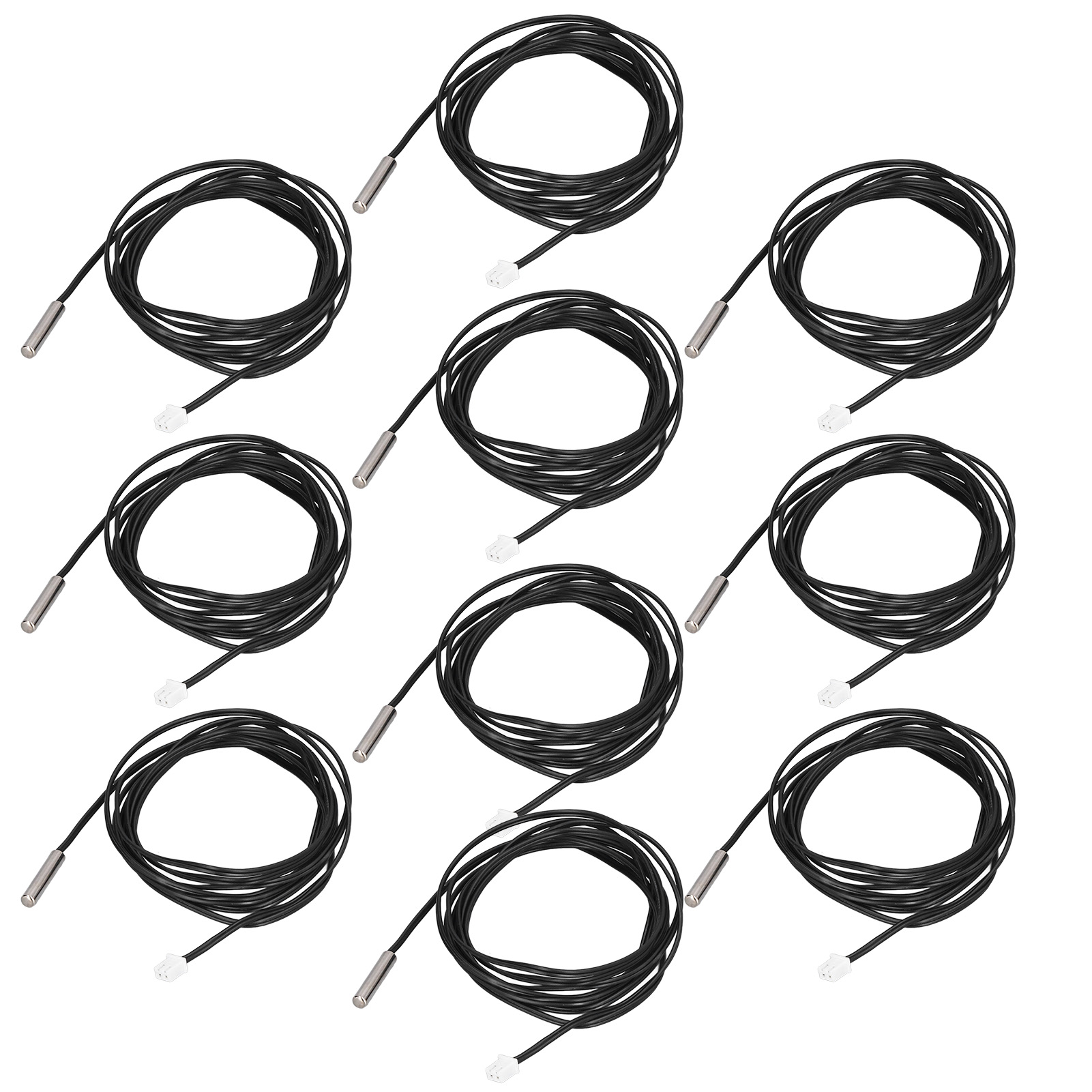10 Ntc 5k B3470 Thermistorsensoren, 5x25mm Temperaturfühler Mit 2m Kabel