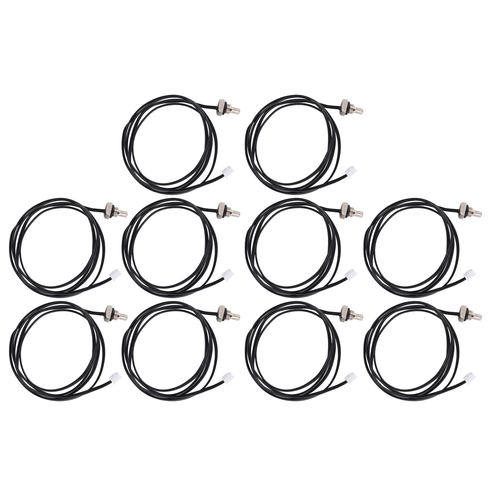 10 Ntc-thermistor-temperatursensoren Mit 1 M Kabel Und M8-gewinde, Sechskantkopf, 50 K