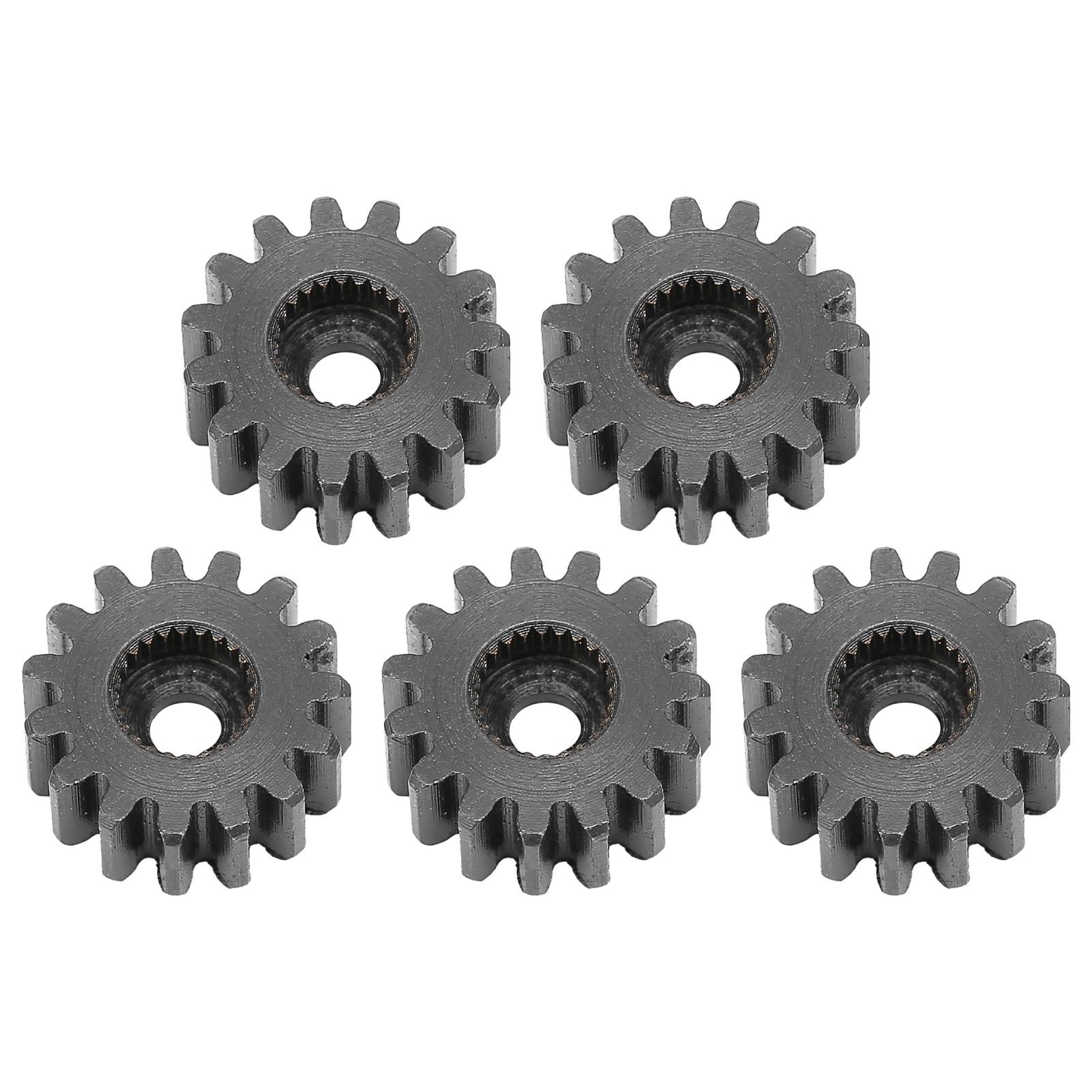 5-teiliger Servo-stirnradsatz, Hochbelastbarer Stahl, Praktische Industrieteile, Modul 0,815, 24 Innenzähne