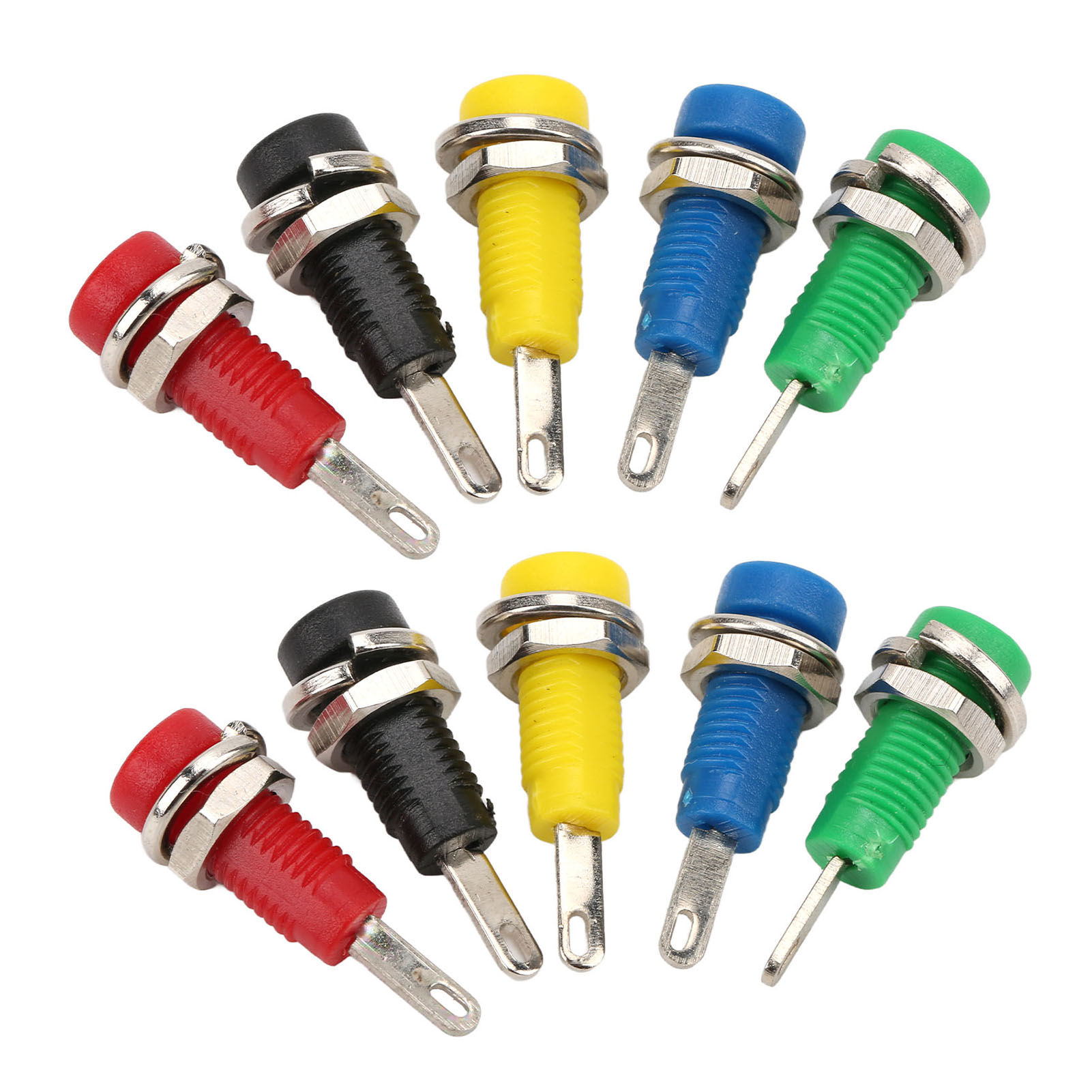 J.40003 Bananenstecker 2 Mm 5 Farben 30 V Ac-60 V Dc Max. 10 A Mit Feder Für Usv-anlagen Und Schalttafeln