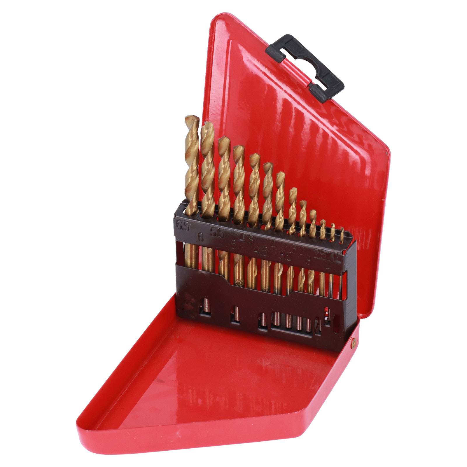13-teiliges Hss-schnellwechselbohrer-set Für Holz Und Metall, 1,5–6,5 Mm, Mit Goldkoffer