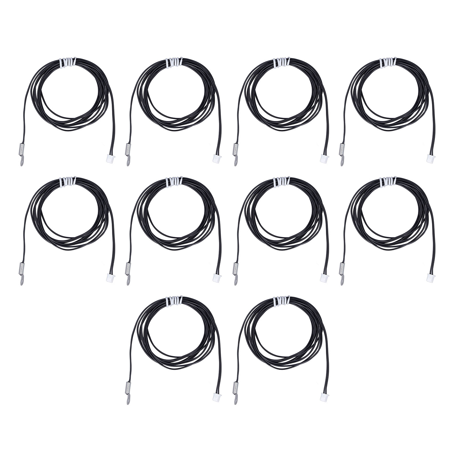 10 Ntc 10k B3435 Temperatursensoren, Thermosonde Mit 2 M Kabel Und Einpressklemmen