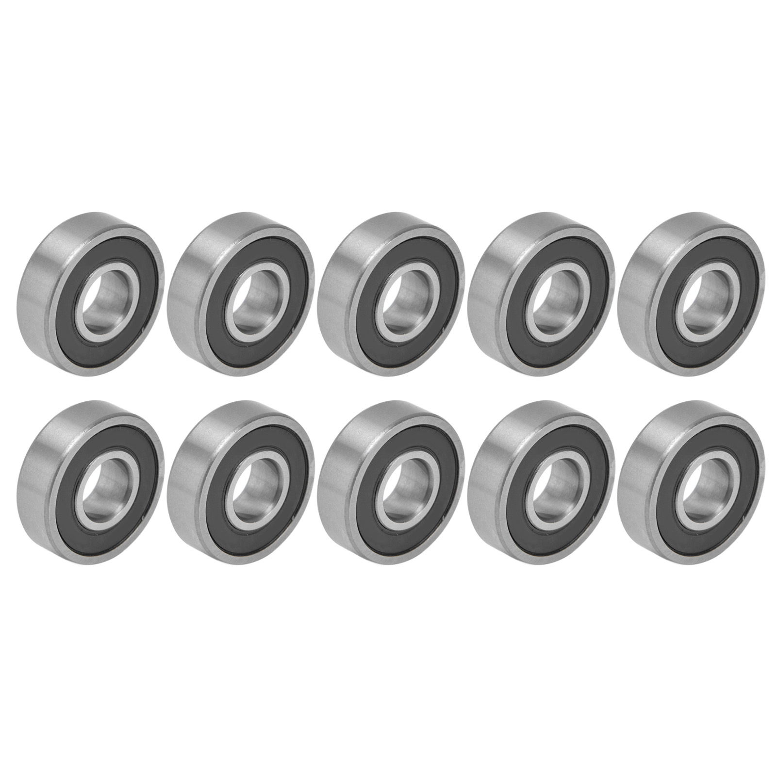 10 Miniatur-kugellager 6003, Gummidichtungen, Hohe Präzision, Radial-axial-lager