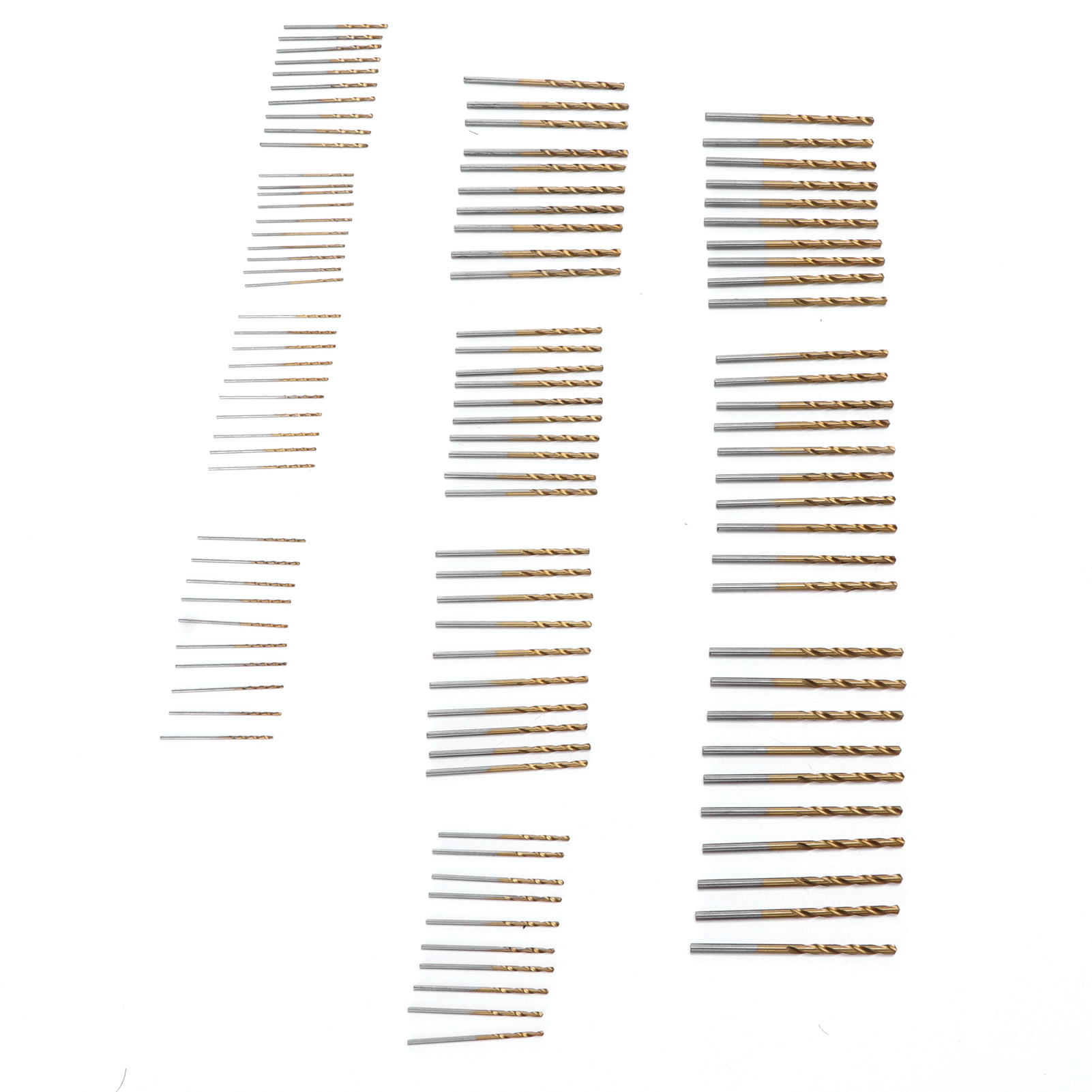 100 Stück Verschleißfeste Bohrer, Titanbeschichtet, Für Holz, Metall Und Stahl