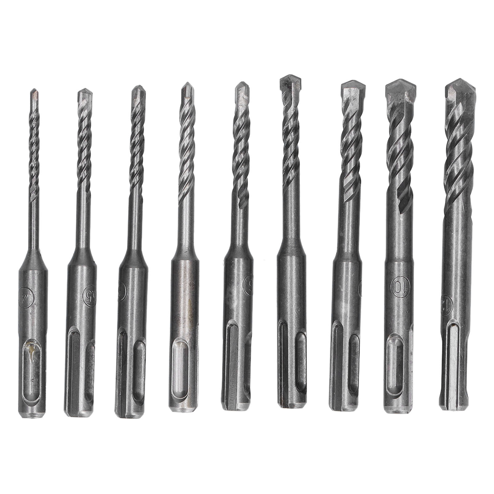 Hartmetall-schlagbohrer Für Beton, Stein Und Ziegel, 4–12 Mm X 110 Mm, Set Für Presslufthammer