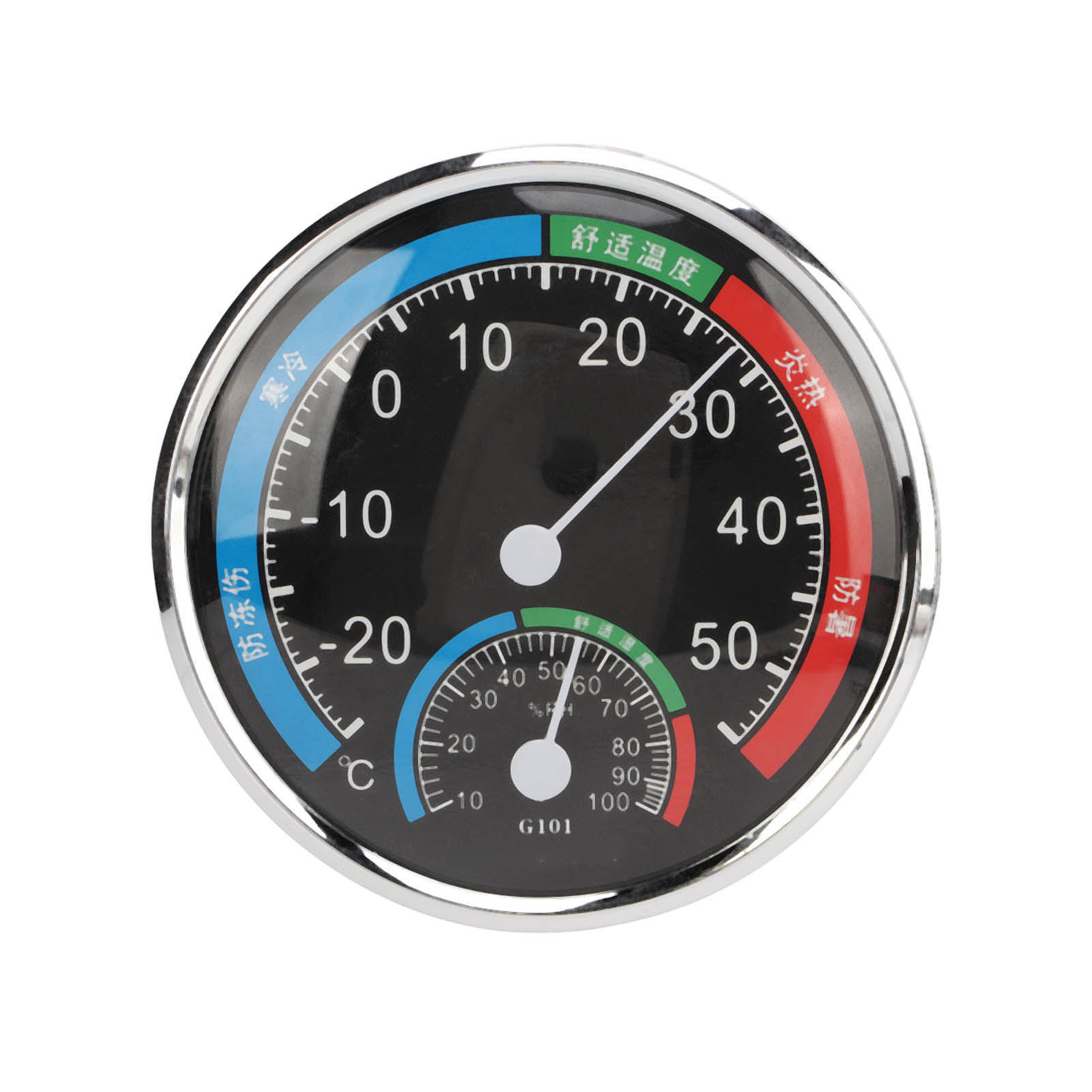 G101 Feuchtigkeits- Und Temperaturmessgerät – Multifunktions-thermometer/hygrometer, Schwarz