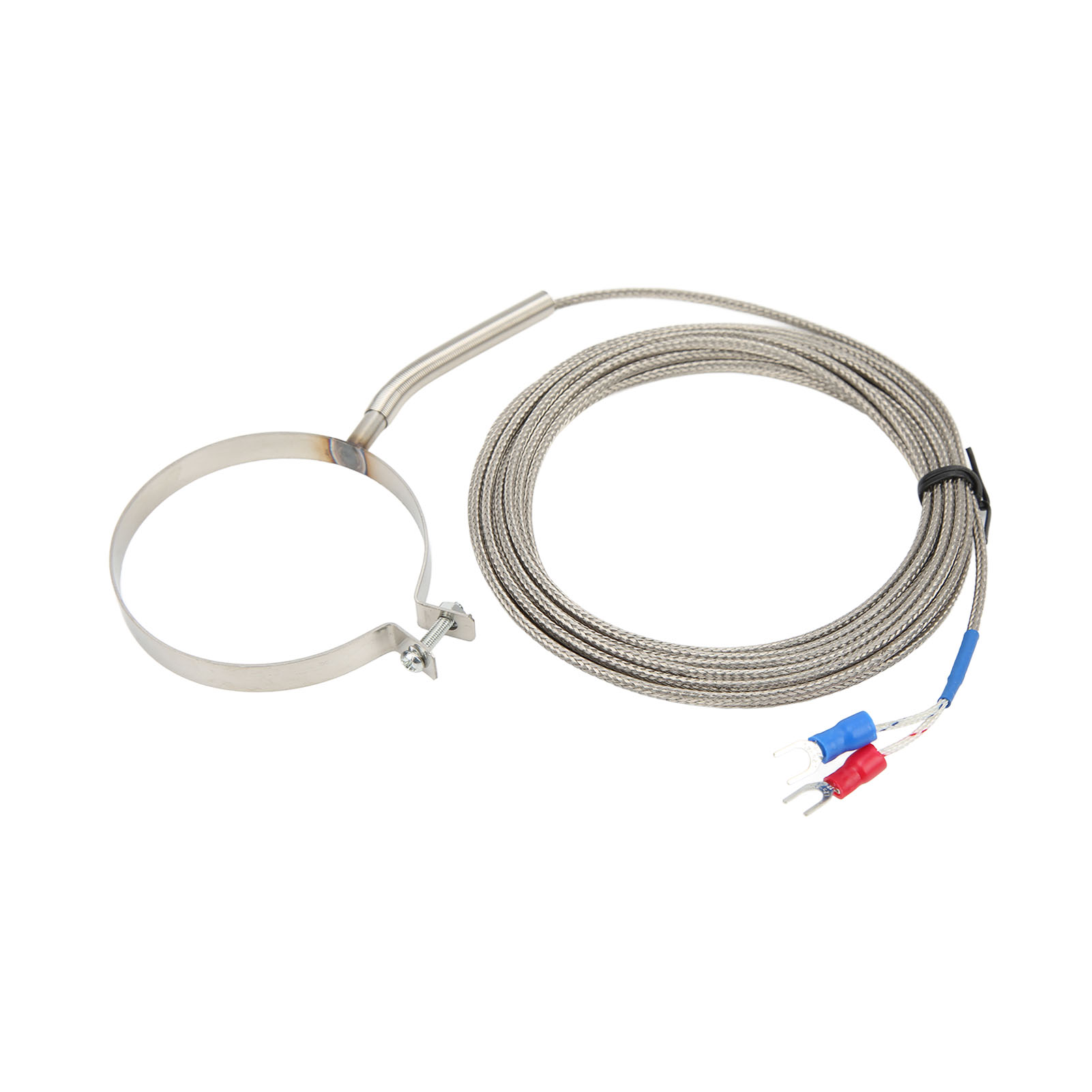 Temperaturfühler Typ K, 0–400 °c, Edelstahl, 60 Mm Durchmesser Mit Gewinde, Für Industrielle Anwendungen, 4 M Länge