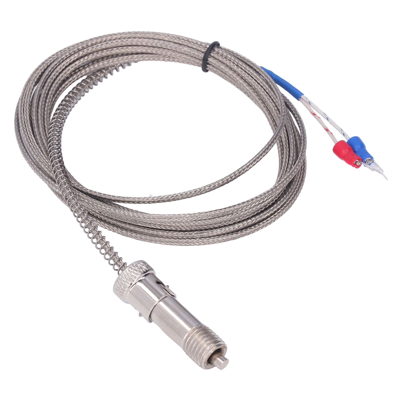 Thermoelement Typ K Mit Edelstahl-federklemme, M12-temperatursensor Mit 3 Meter Kabel