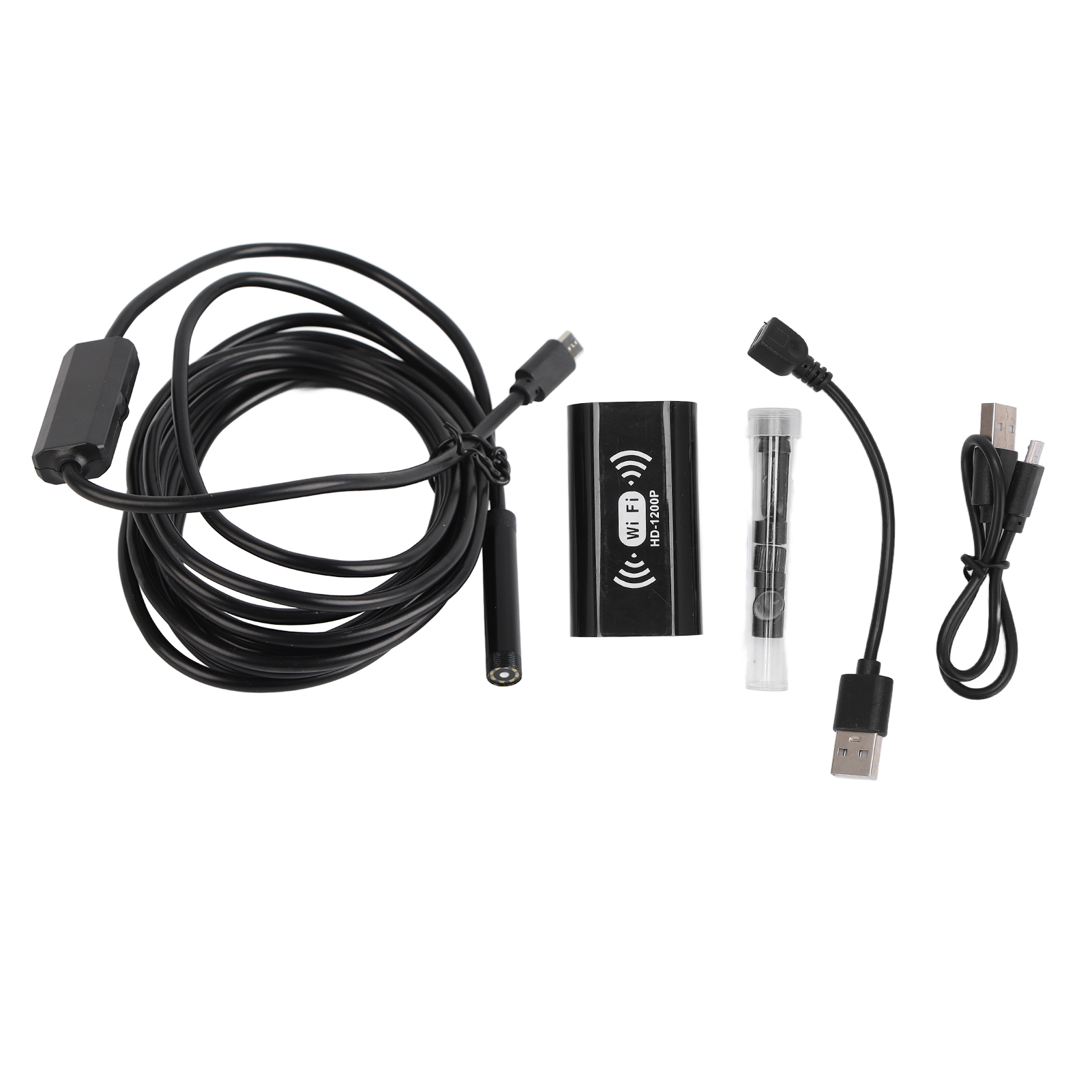F130 8 Mm Starres, Wasserdichtes Hd-wlan-endoskop Für Smartphone Und Computer, 3,5 M Länge