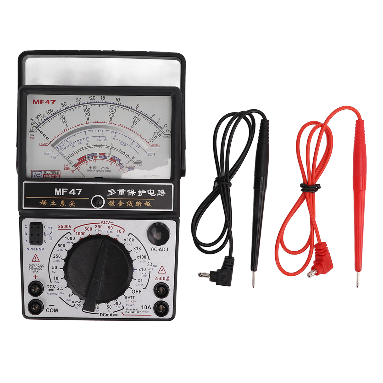 Mf47 Hochpräzises Analoges Multimeter Mit Internem Magnetzeiger Für Industrielle Anwendungen