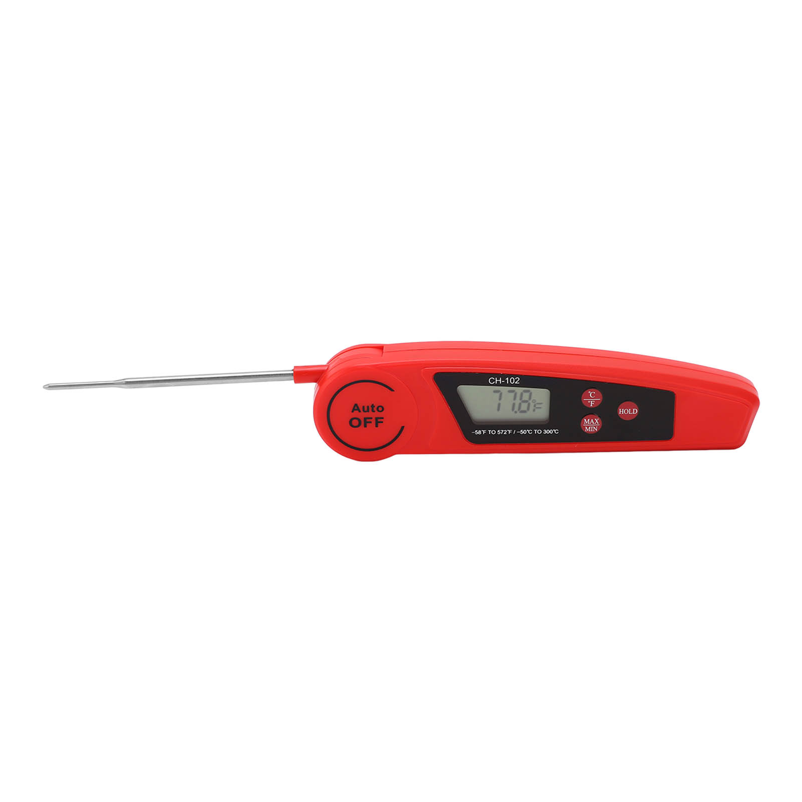 Digitales Fleischthermometer Mit 180° Klappbarer Sonde – Sofortanzeige, Ip66 Wasserdicht Für Die Küche