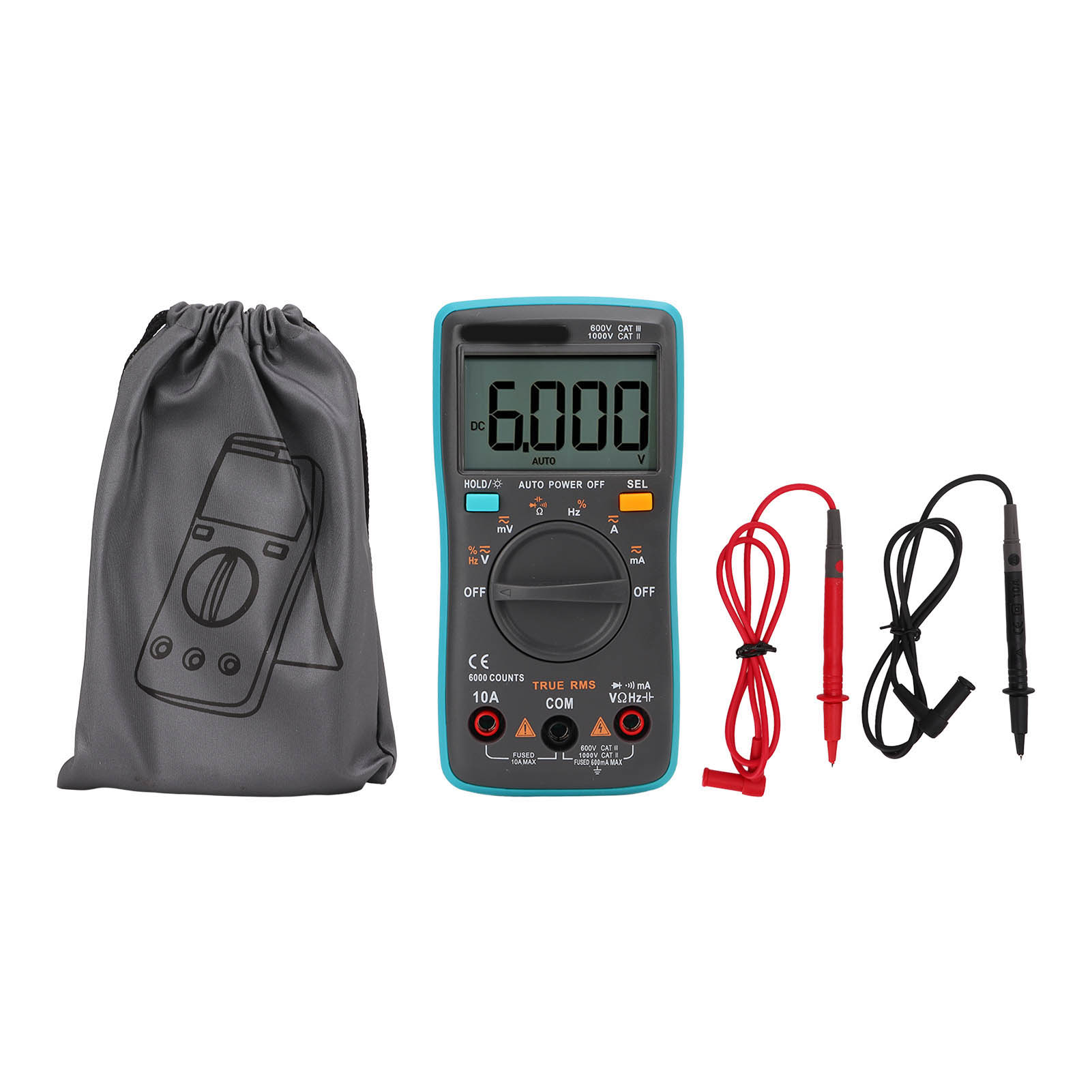 Zt101 6000 Digitalmultimeter – Automatische Spannungs- Und Strommessung