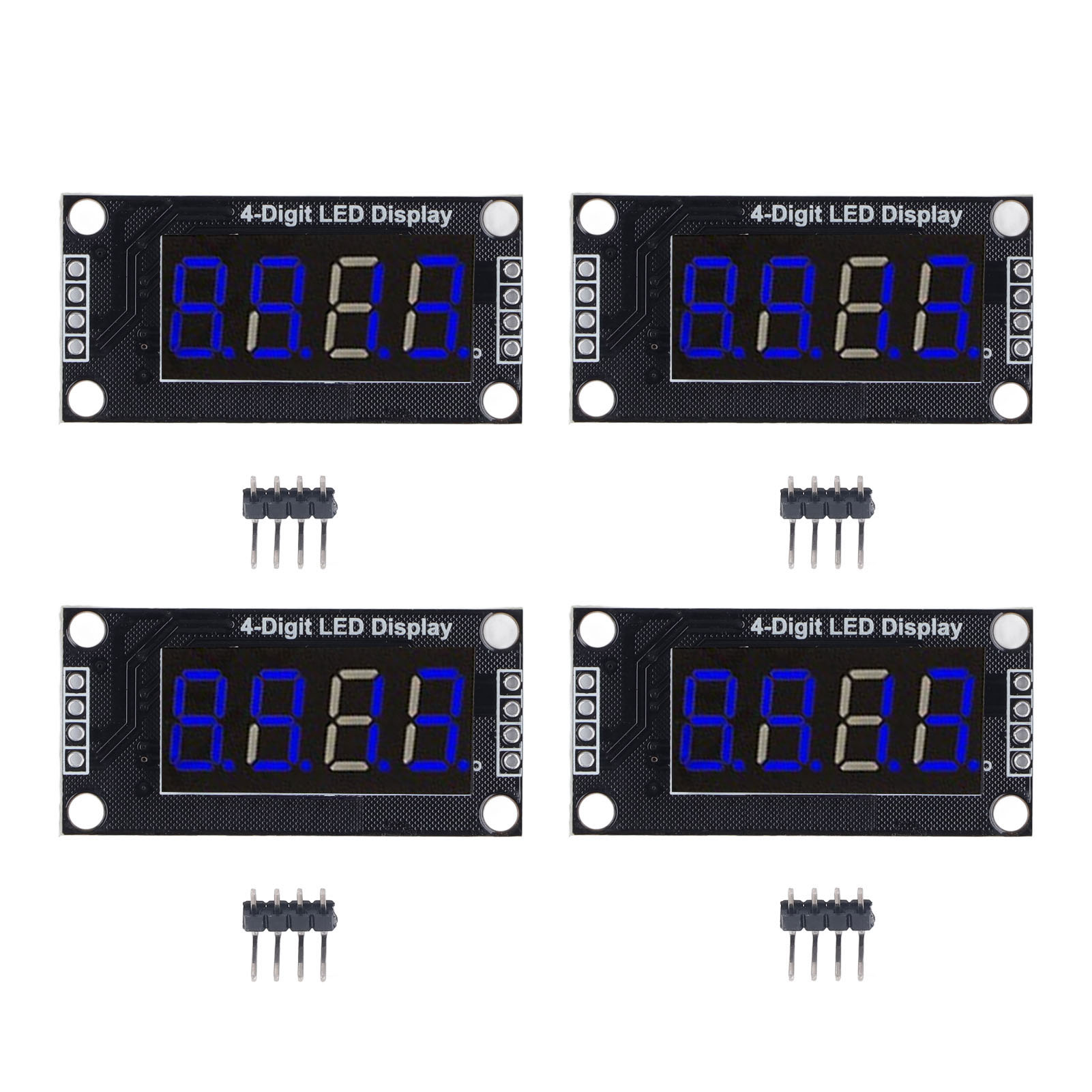 Led 4-stellige 7-segment-digitalröhrenanzeigemodule (0,36 Zoll) Mit Tm1637-treiberchip, Blau Mra110d