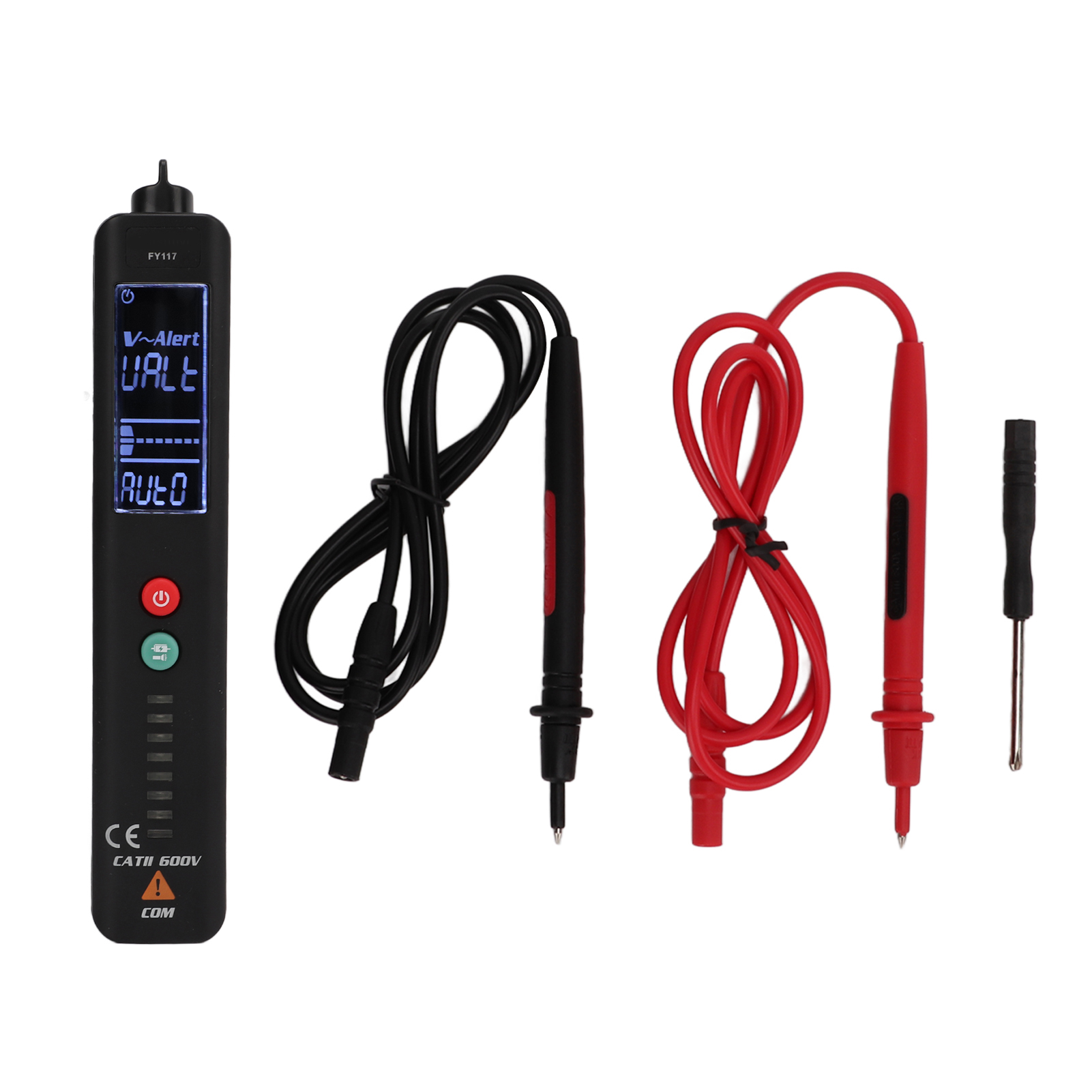 Fy117 500v Stift-digitalmultimeter Mit Ncv-erkennung, Ac/dc-spannungsmessung, Lcd-anzeige Für Elektriker